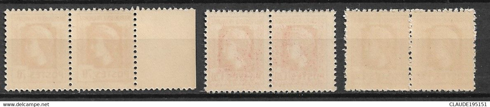 FRANCE 1944 N° 635**  638** 644**GOMME D'ORIGINE SANS CHARNIÈRE  BORD DE FEUILLE OU NON NEUF TTB   COTE: 1.50€   2 SCANS - Neufs