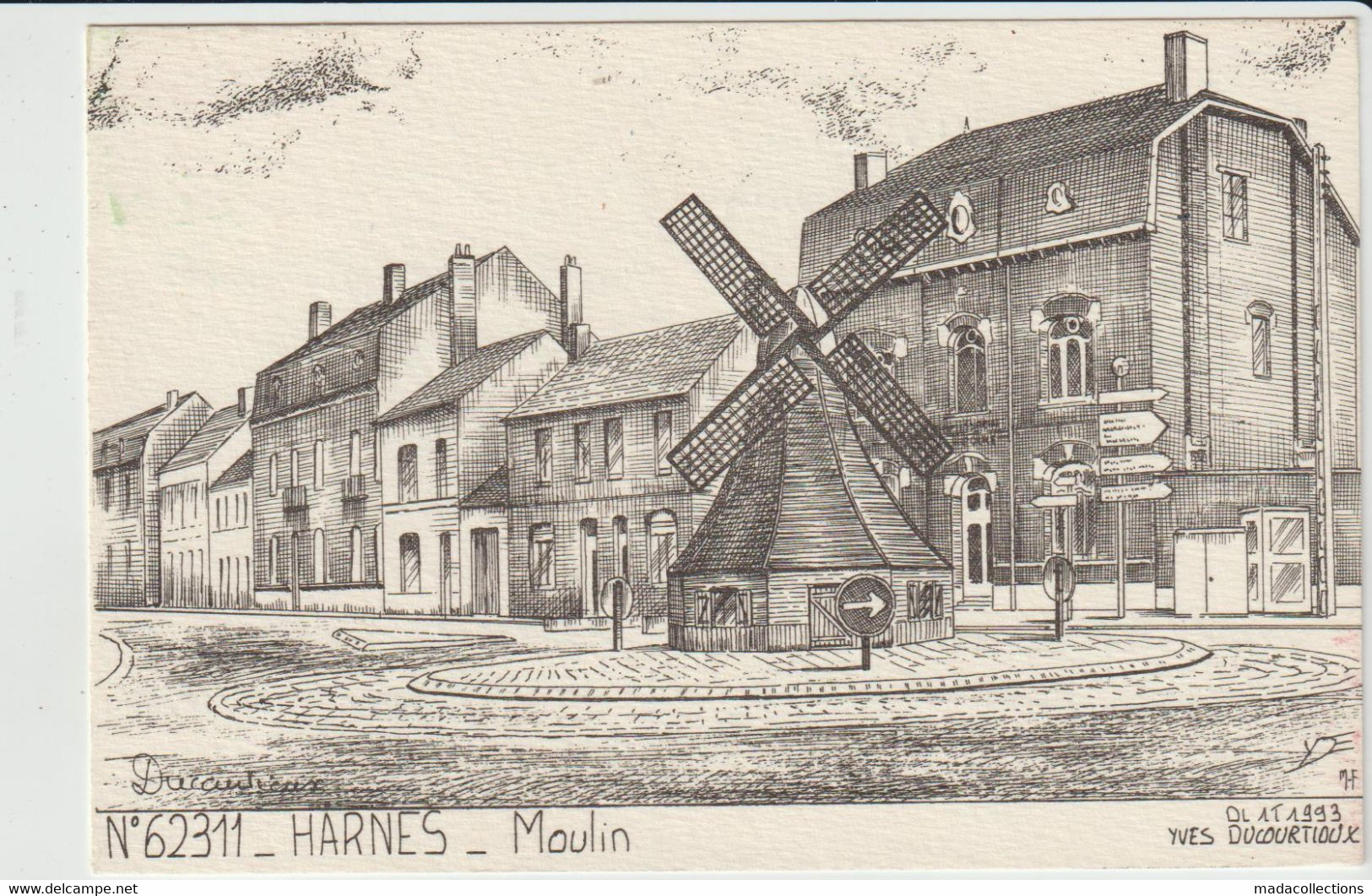 Harnes (62 - Pas De Calais) Le Moulin à Vent - Harnes