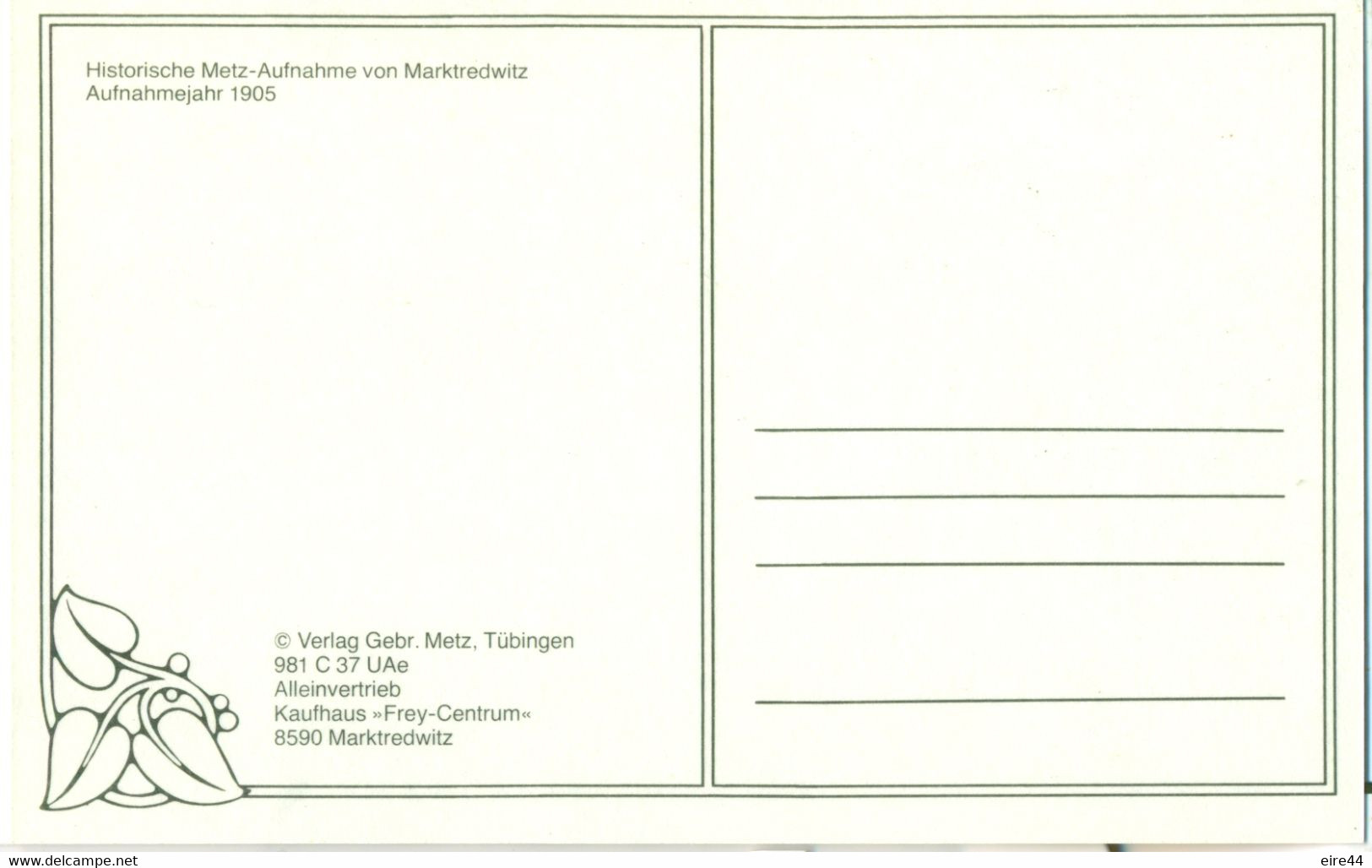 Germany Booklet 8 postcards City Marktredwitz Bavaria 1900 - 1910 Mint sole sale department
