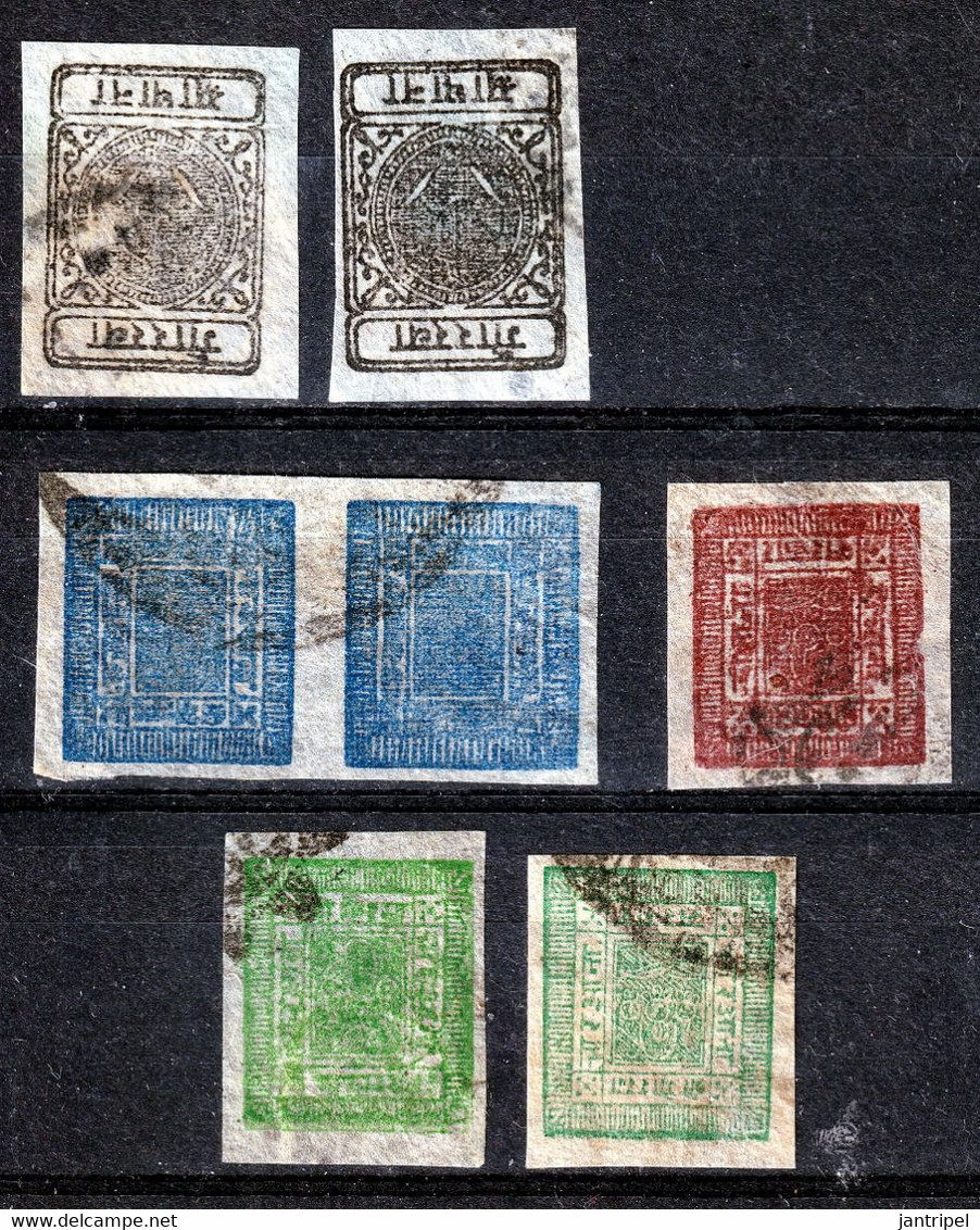 NEPAL  1899/1917  FINE USED STAMPS  INCL.  1 PAIR - Nepal