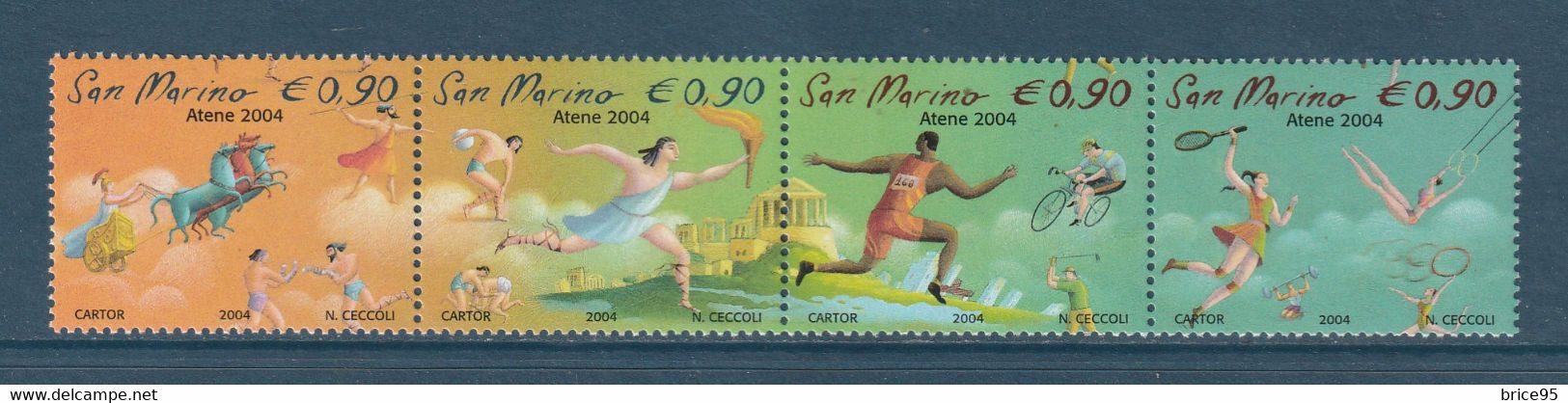 ⭐ Saint Marin - YT N° 1943 à 1946 ** - Neuf Sans Charnière - 2004 ⭐ - Unused Stamps