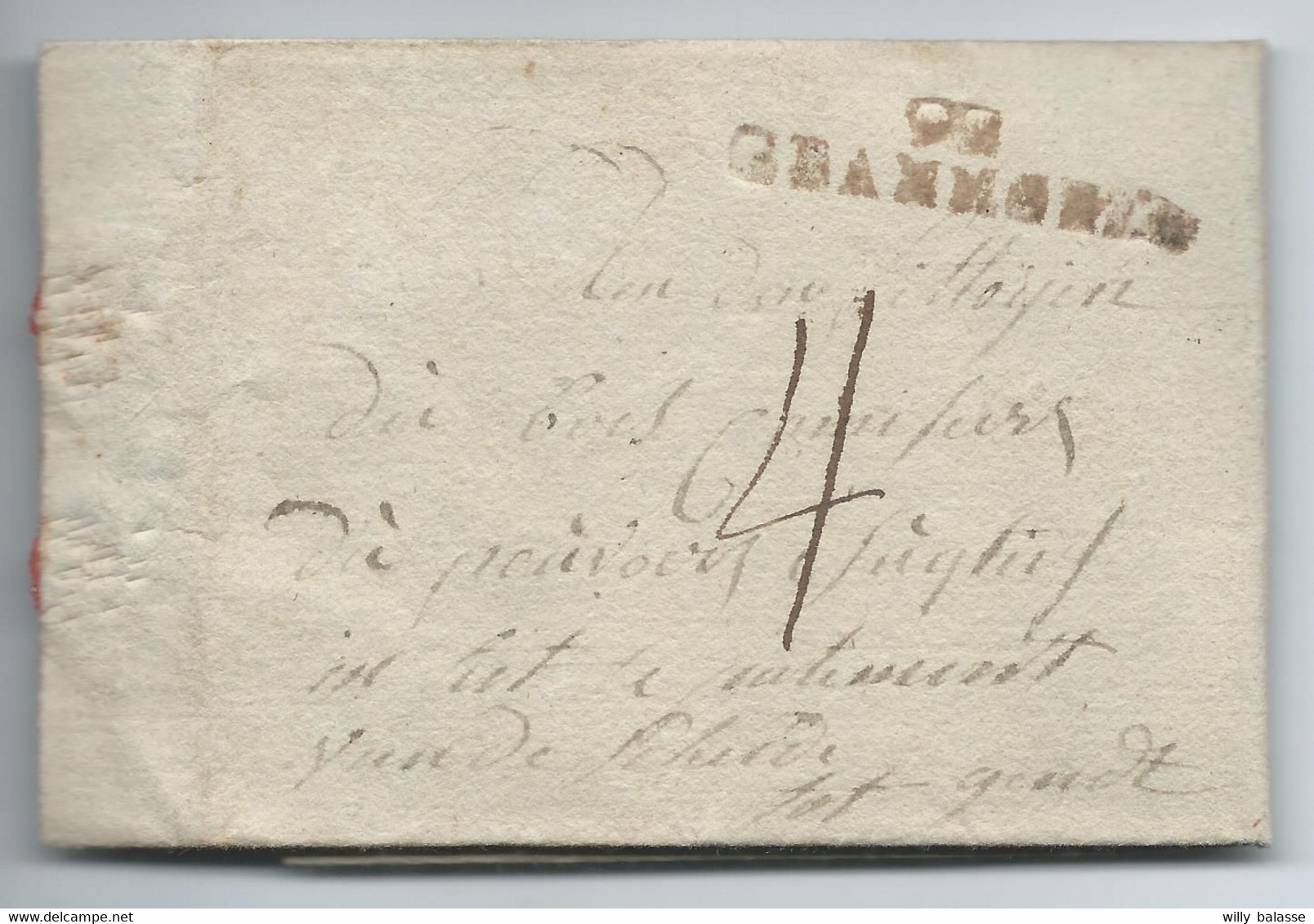 L. 10 Floréal 1798 Marque 92/GRAMMONT Brun Herl 17 + 4 Pour Gent - 1794-1814 (Période Française)