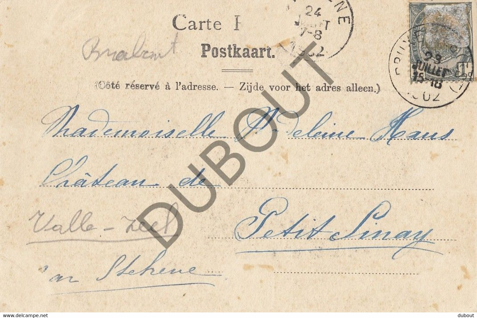 Postkaart-Carte Postale - VOLLEZELE - Château  (C2289) - Galmaarden