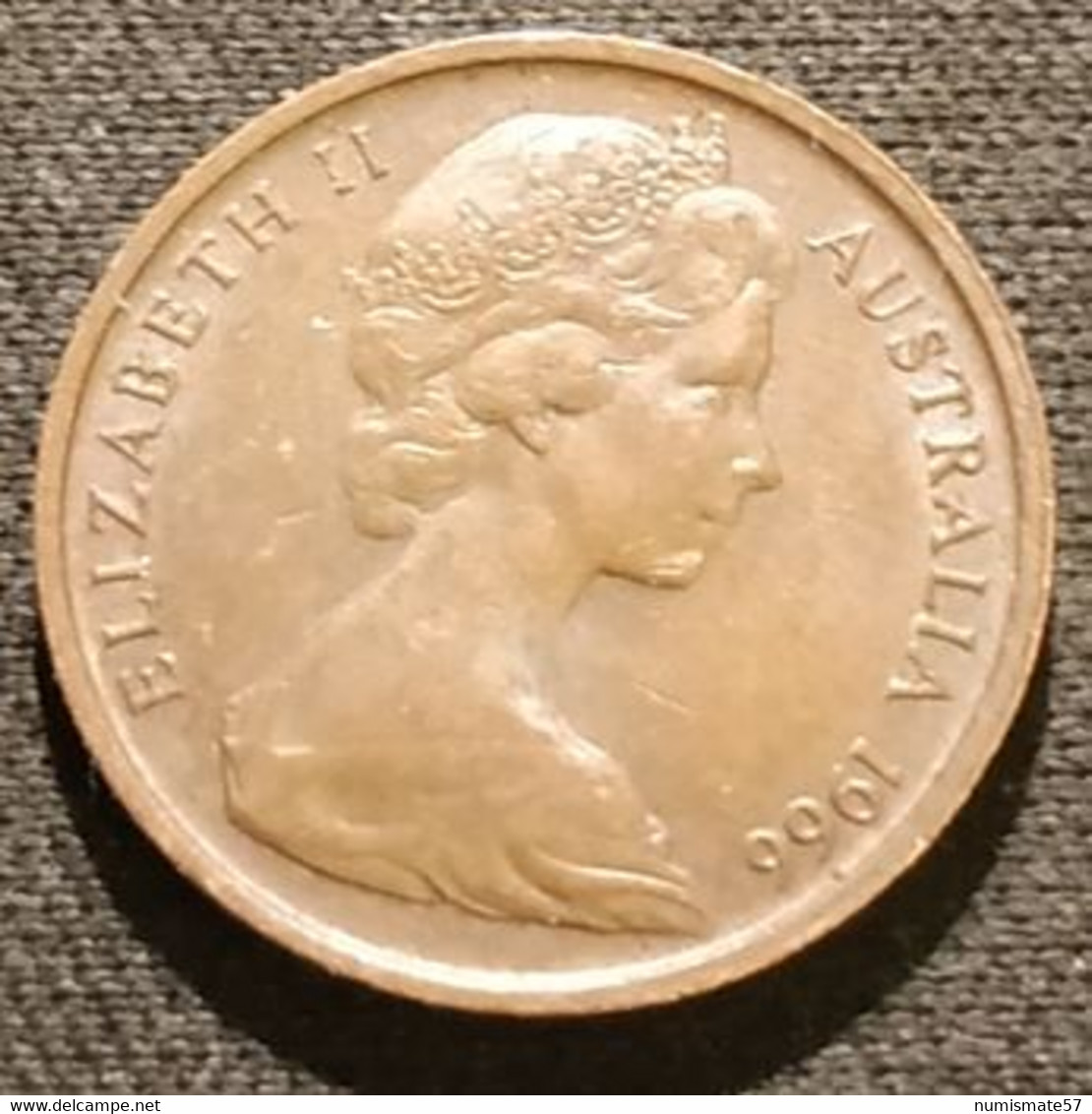 AUSTRALIE - AUSTRALIA - 1 CENT 1966 - Elizabeth II - KM 62 - ( Marsupial Volant Pygmée ) - Cent