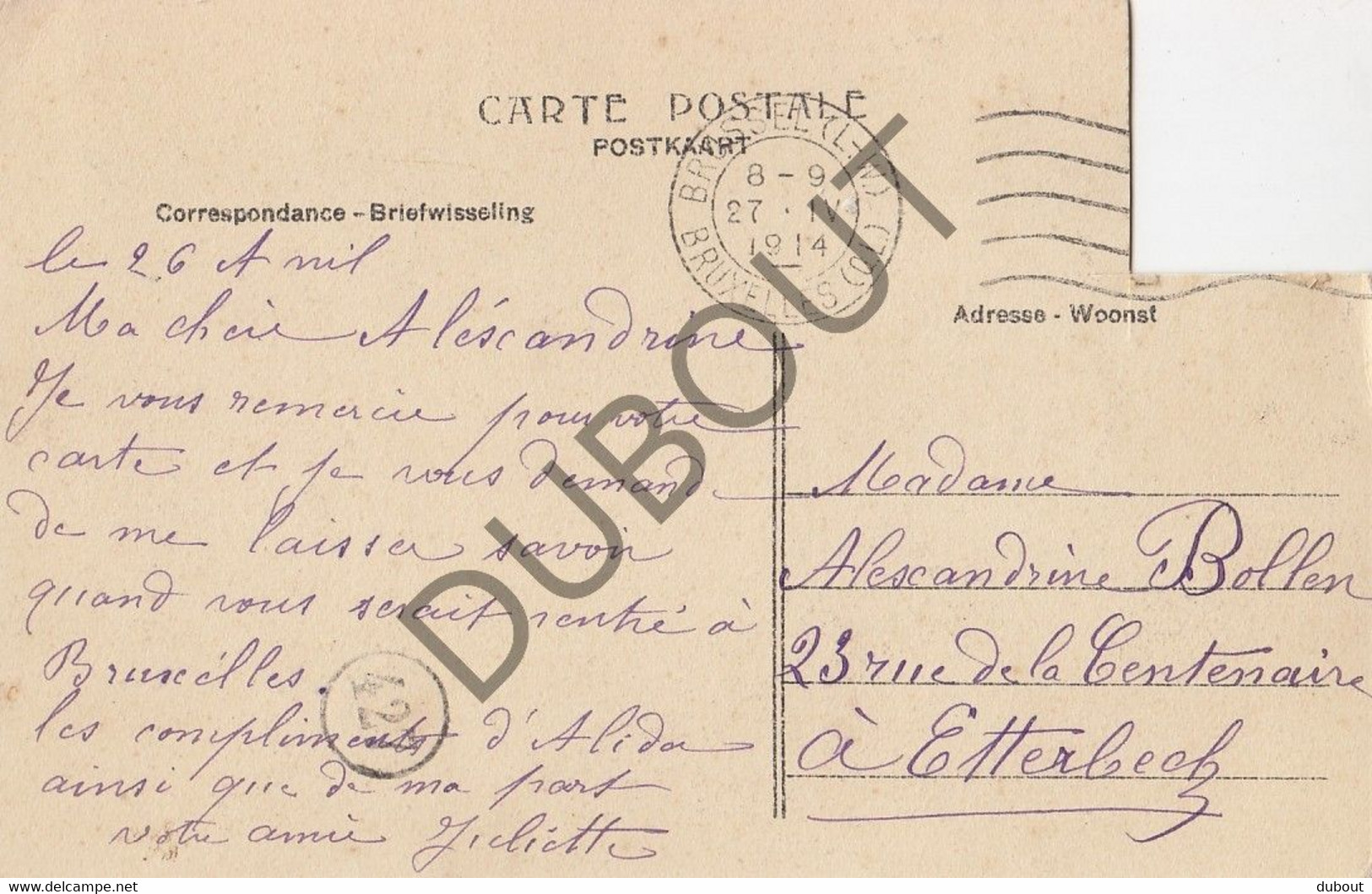 Postkaart-Carte Postale - ITTERBEEK - Château De Fondspierre (C2230) - Halle