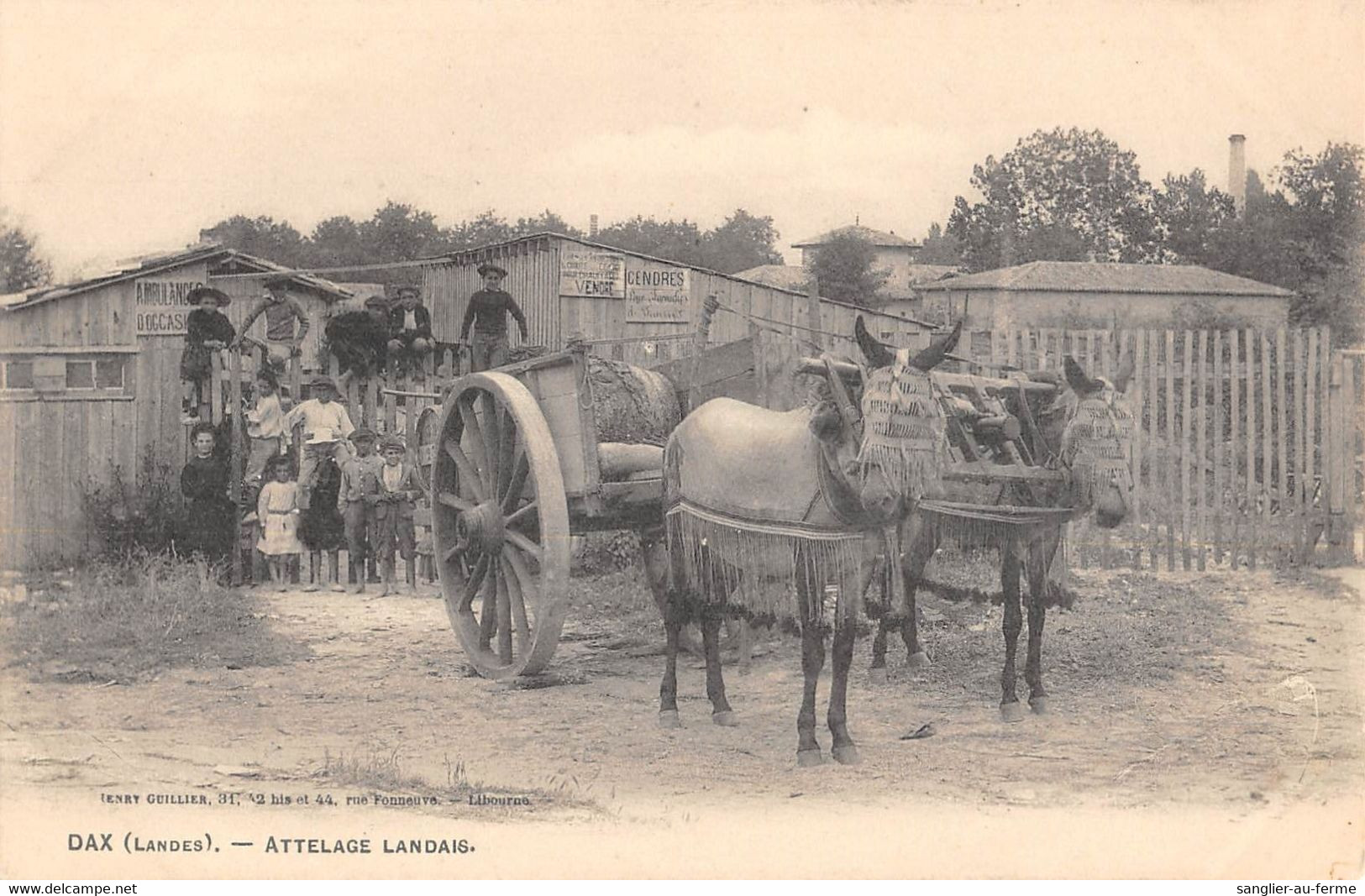 CPA 40 DAX ATTELAGE LANDAIS - Sonstige & Ohne Zuordnung