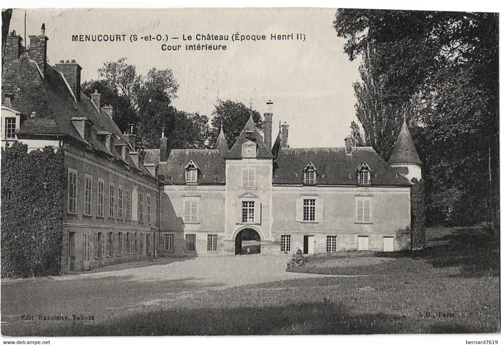 95    Menucourt  -   Le Chateau  Epoque Henri II - Cour Interieure - Menucourt