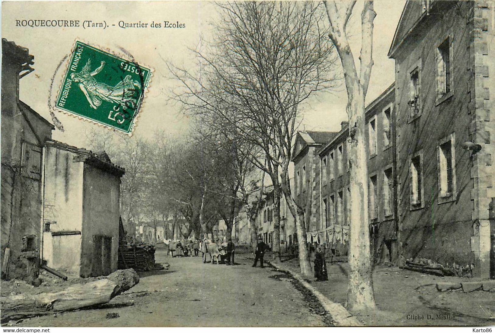 Roquecourbe * Rue Et Quartier Des écoles * Faubourg - Roquecourbe