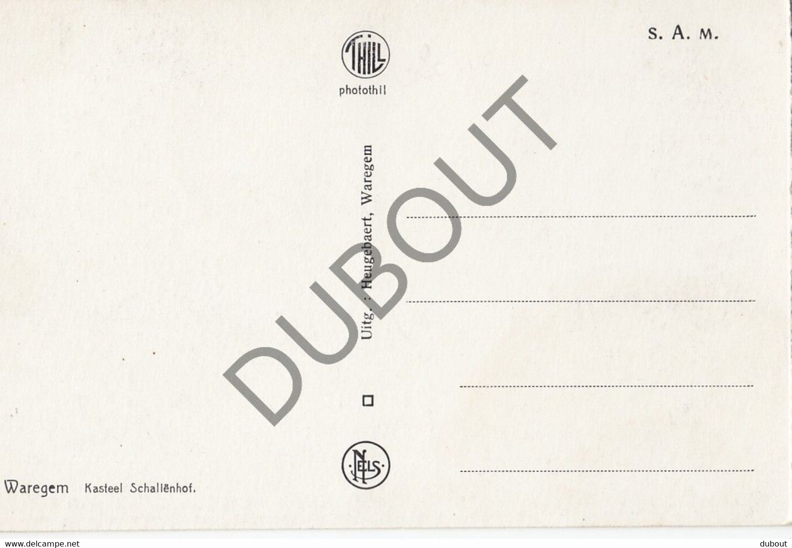 Postkaart-Carte Postale - WAREGEM - Kasteel Schaliënhof  (C2266) - Waregem