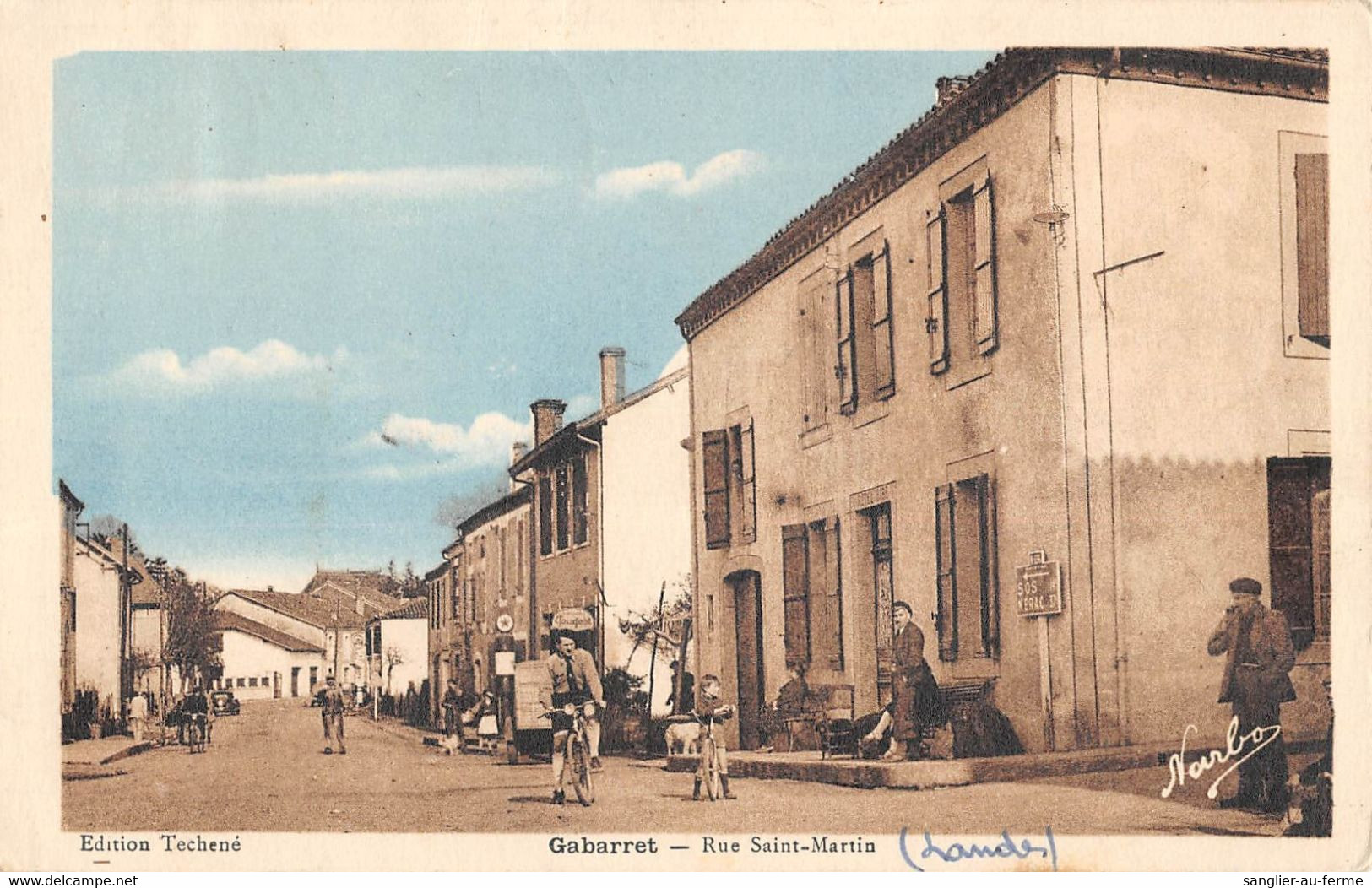 CPA 40 GABARRET RUE SAINT MARTIN - Altri & Non Classificati