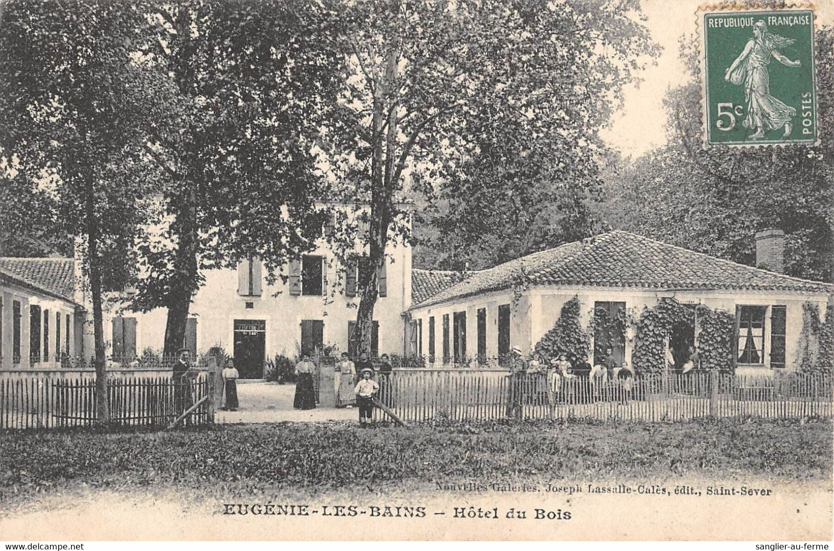 CPA 40 EUGENIE LES BAINS HOTEL DU BOIS - Sonstige & Ohne Zuordnung