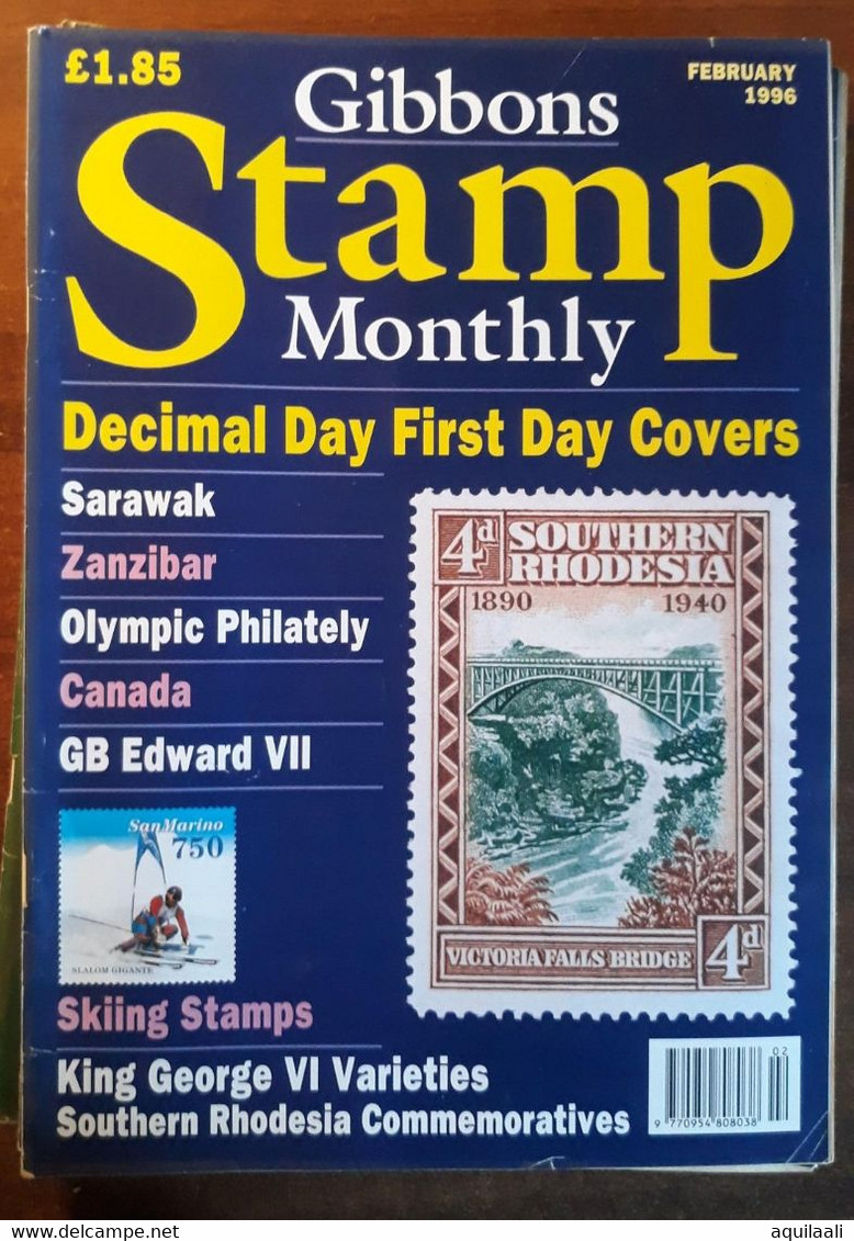 S. GIBBONS "STAMP MAGAZINE". EDIZIONE FEBBRAIO 1996. - Inglés (desde 1941)