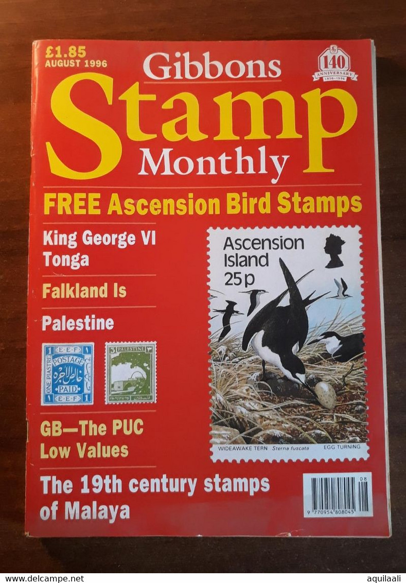 S. GIBBONS "STAMP MAGAZINE". EDIZIONE AGOSTO 1996. - Englisch (ab 1941)