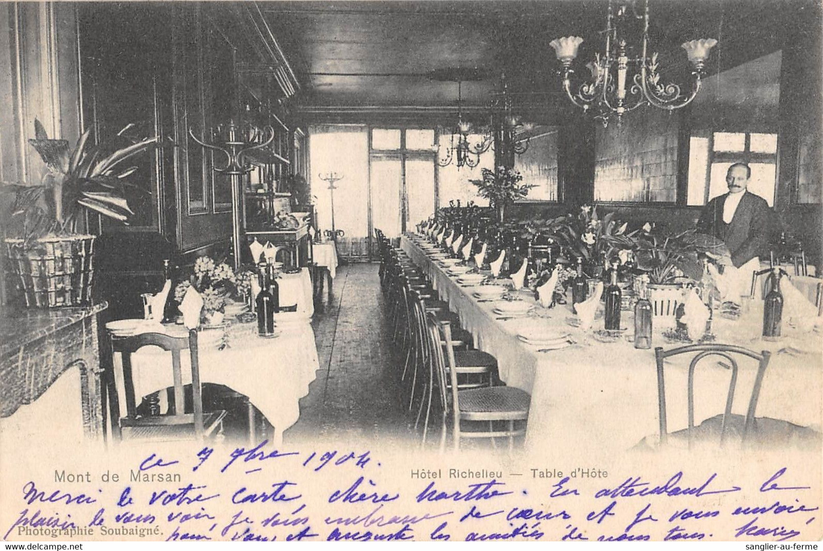 CPA 40 MONT DE MARSAN HOTEL RICHELIEU TABLE D'HOTE - Sonstige & Ohne Zuordnung