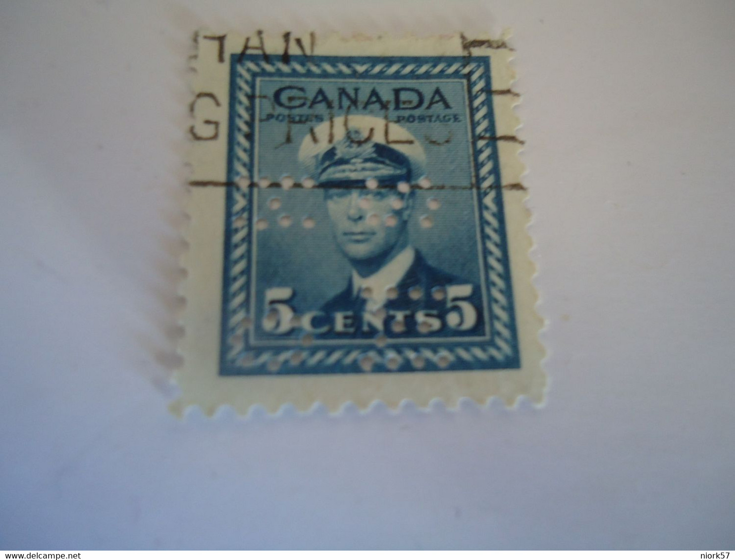 CANADA USED STAMPS  WITH PERFINS - Ensayos & Reimpresiones