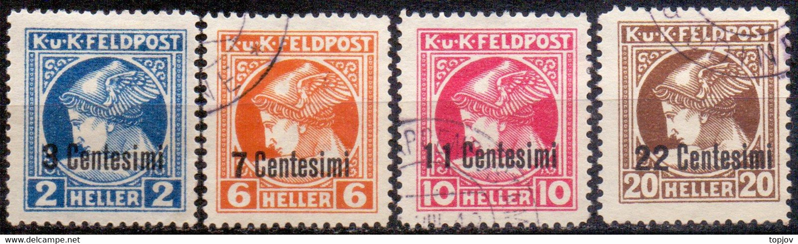 Italia  - AUSTRIA - FELDPOST K.u.K. - GIORNALI  Mi. 1/5 - O - 1918 - Austrian Occupation