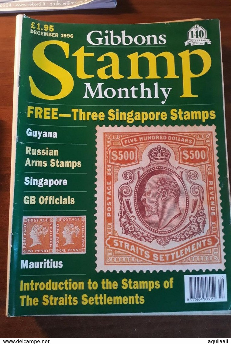 S. GIBBONS "STAMP MAGAZINE". EDIZIONE DICEMBRE 1996. - Englisch (ab 1941)