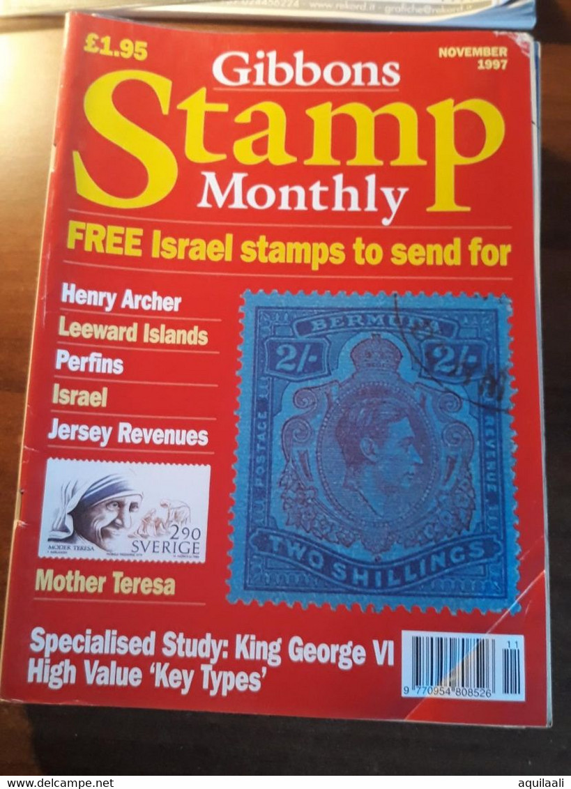 S. GIBBONS "STAMP MAGAZINE". EDIZIONE NOVEMBRE 1997. - Inglesi (dal 1941)