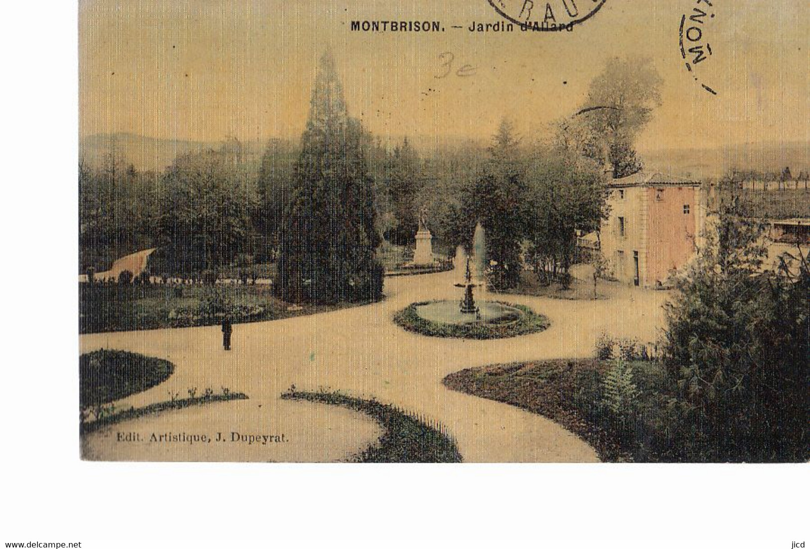 42- Montbrison Jardin D Allard Carte Toilee - Montbrison