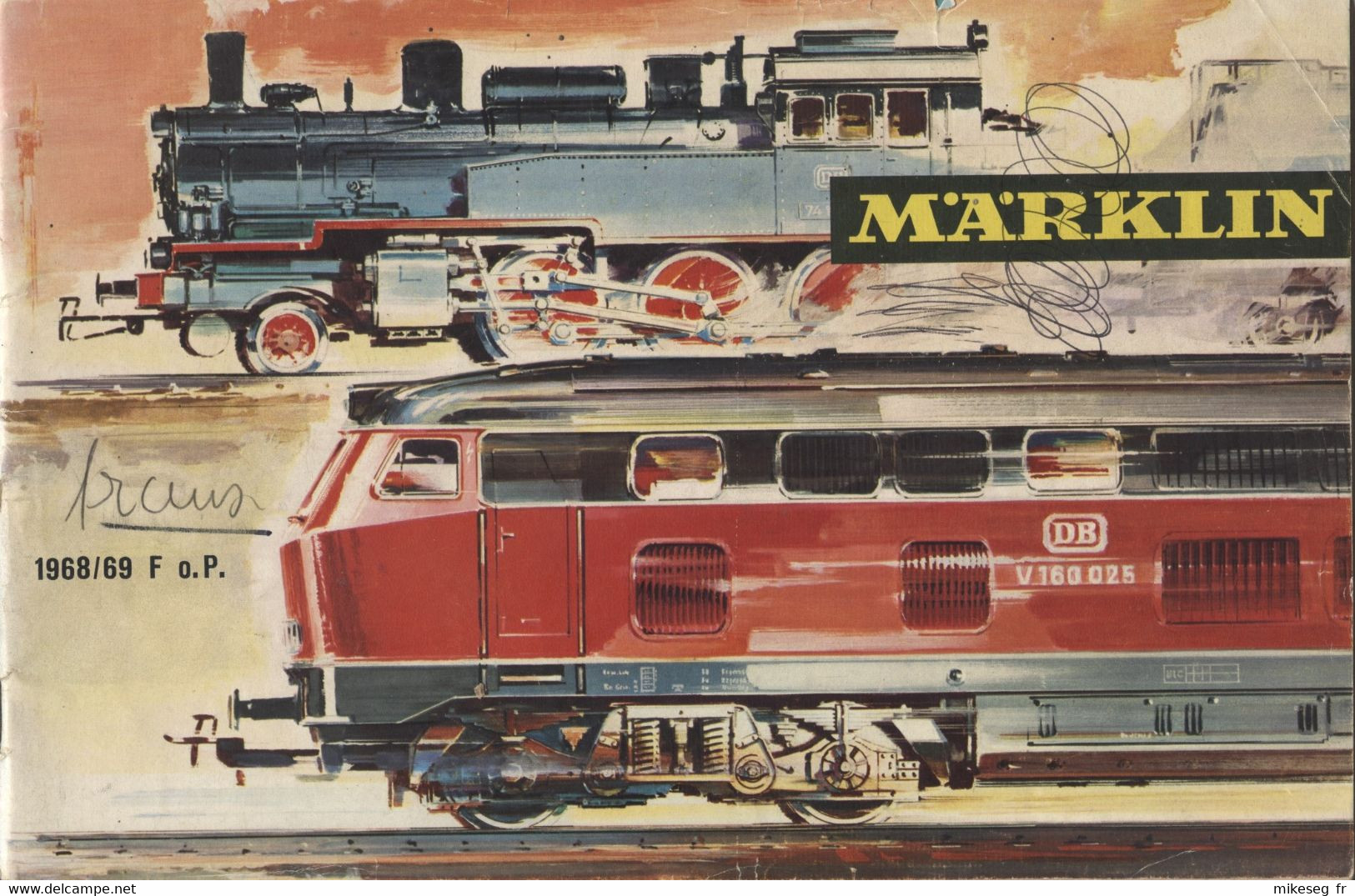 Catalogue Märklin 1968/69 F HO+Metall+Sprint En Français 81 Pages Avec Tarifs Mit Preisliste DM - Otros & Sin Clasificación