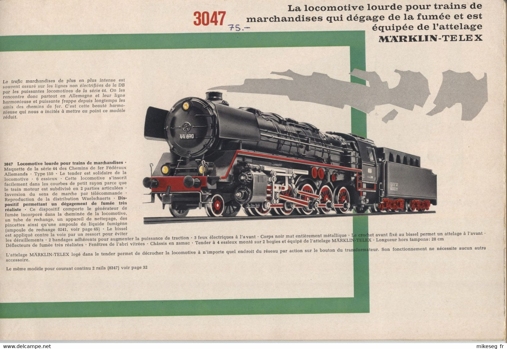 Catalogue Märklin 1968/69 F HO+Metall+Sprint En Français 81 Pages Avec Tarifs Mit Preisliste DM - Sonstige & Ohne Zuordnung