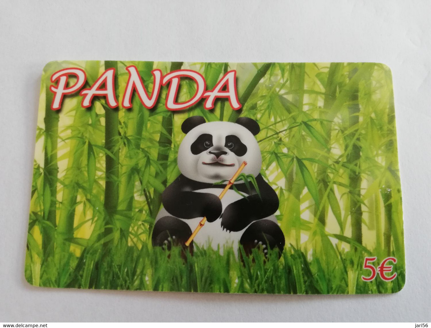 PORTUGAL ANIMALS /€5,- PANDA BEAR   Nice  Fine Used    Prepaid   **9481** - Portugal