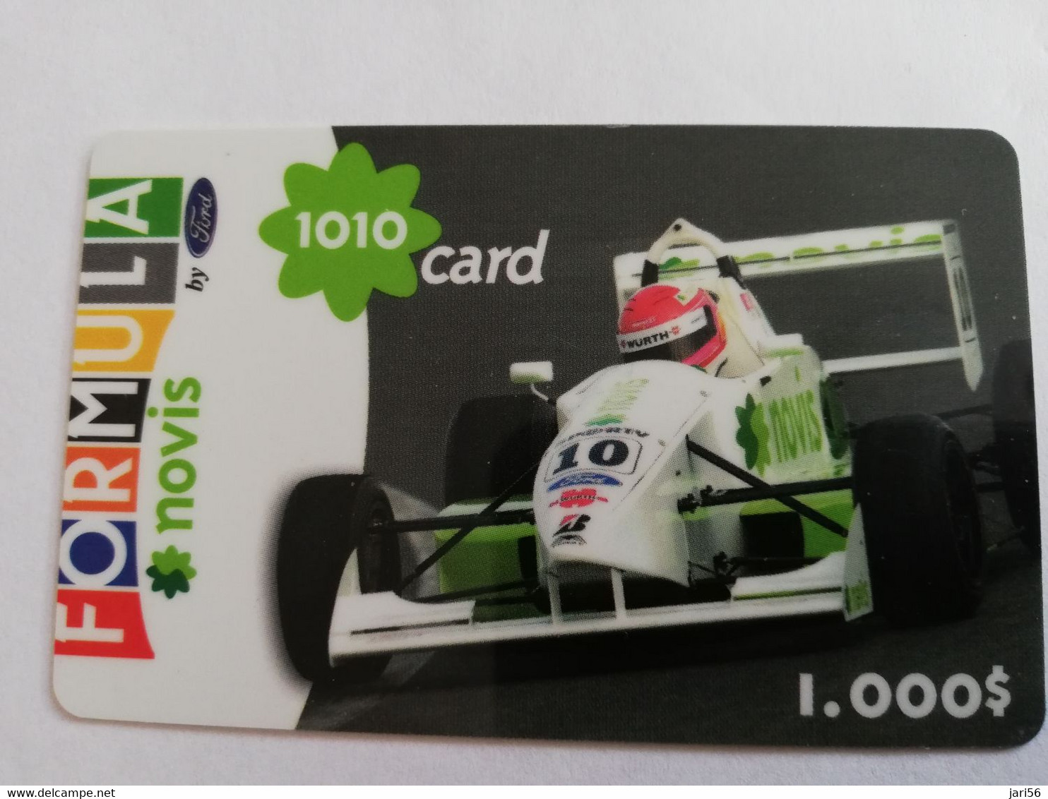 PORTUGAL   FORMULA NOVIS 1010 CARD/ RACE CAR     Nice  Fine Used    Prepaid   **9484** - Portugal