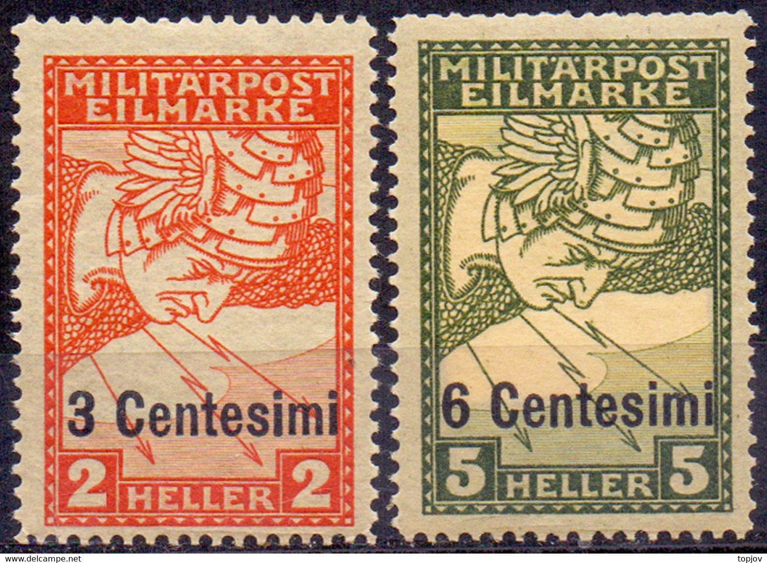 ITALIA - AUSTRIA - BOSNIA FELDPOST K.u.K. - ESPRESSO  Mi. 24/5 - **MNH - 1918 - Occ. Autrichienne