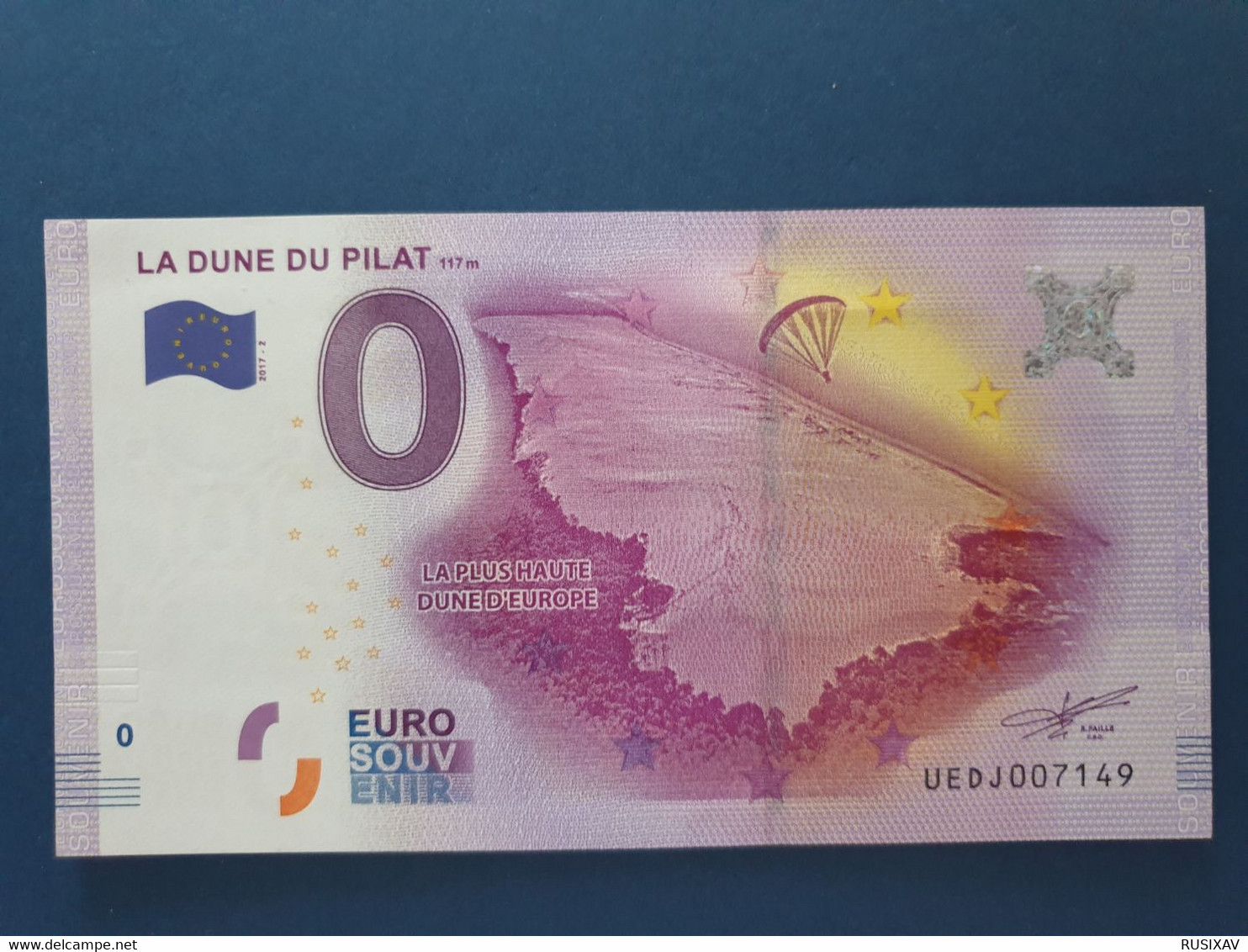 Billet Souvenir 0 Euros 2017 La Dune De Pilat 117m - Otros & Sin Clasificación