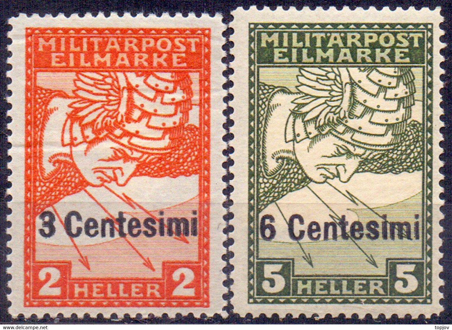 ITALIA - AUSTRIA - BOSNIA FELDPOST K.u.K. - ESPRESSO  Mi. 24/5  - *MlH - 1918 - ND - Austrian Occupation