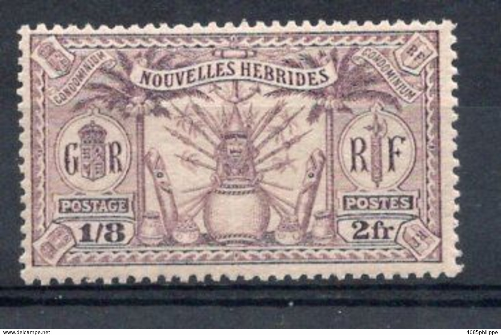 Nouvelles HEBRIDES Timbre Poste N°89* Neuf Charnière TB Cote 5.25€ - Unused Stamps