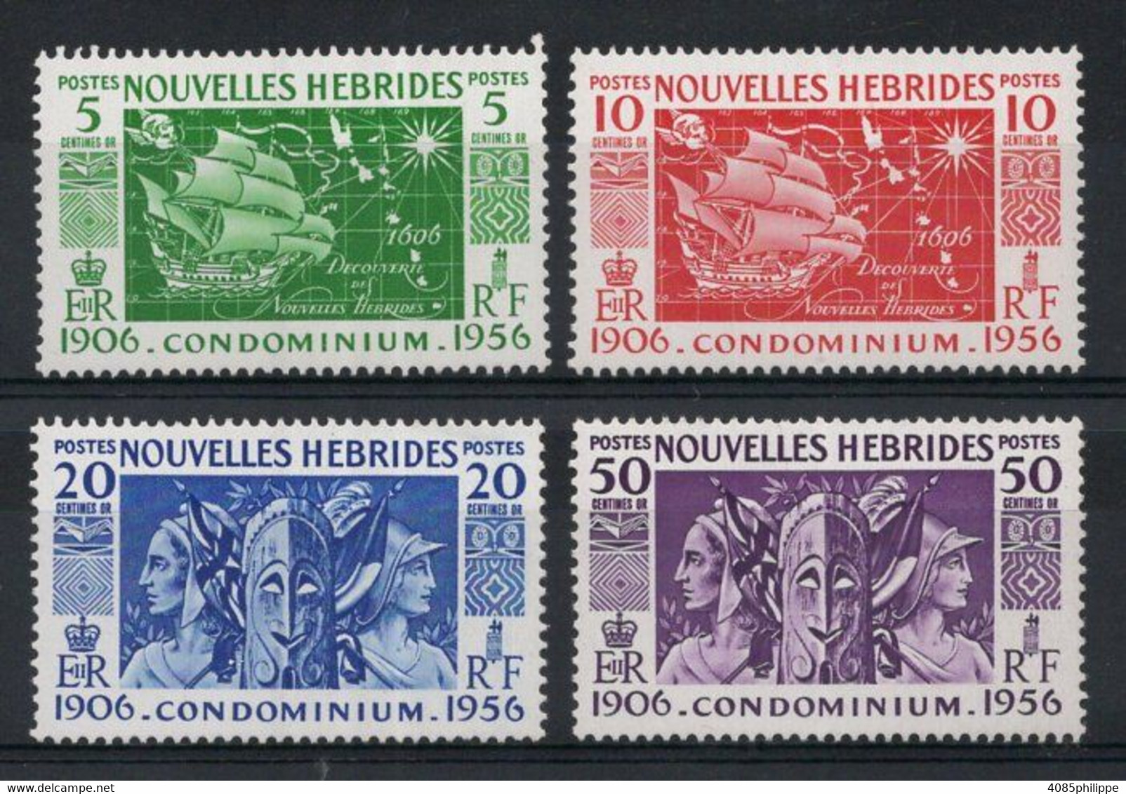 Nouvelles HEBRIDES Timbres Poste  N°167** à 170** Neufs Sans Charnière TB Cote 11€00 - Nuevos