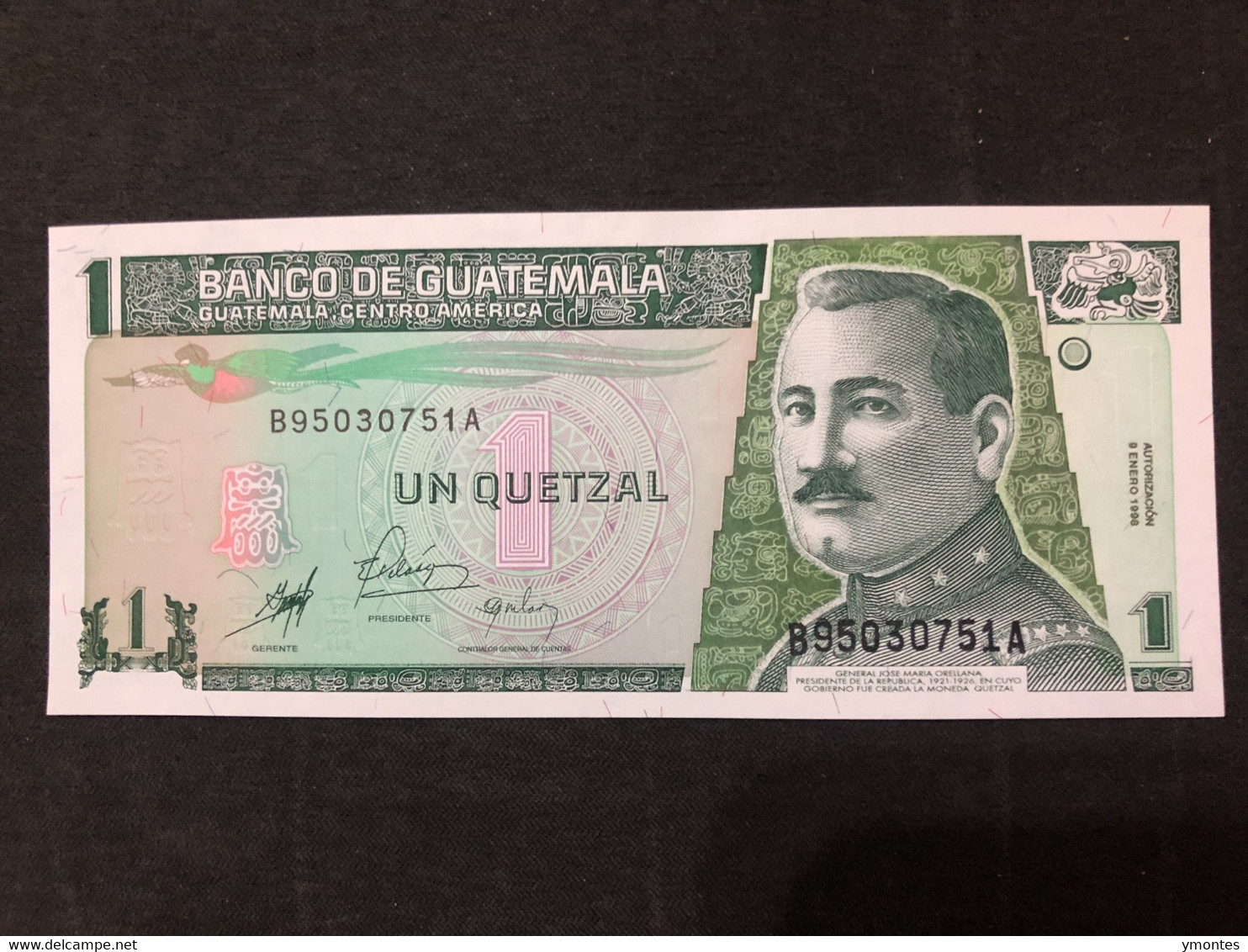 Guatemala 1 Quetzal, 6 January 1996, P99 - Guatemala