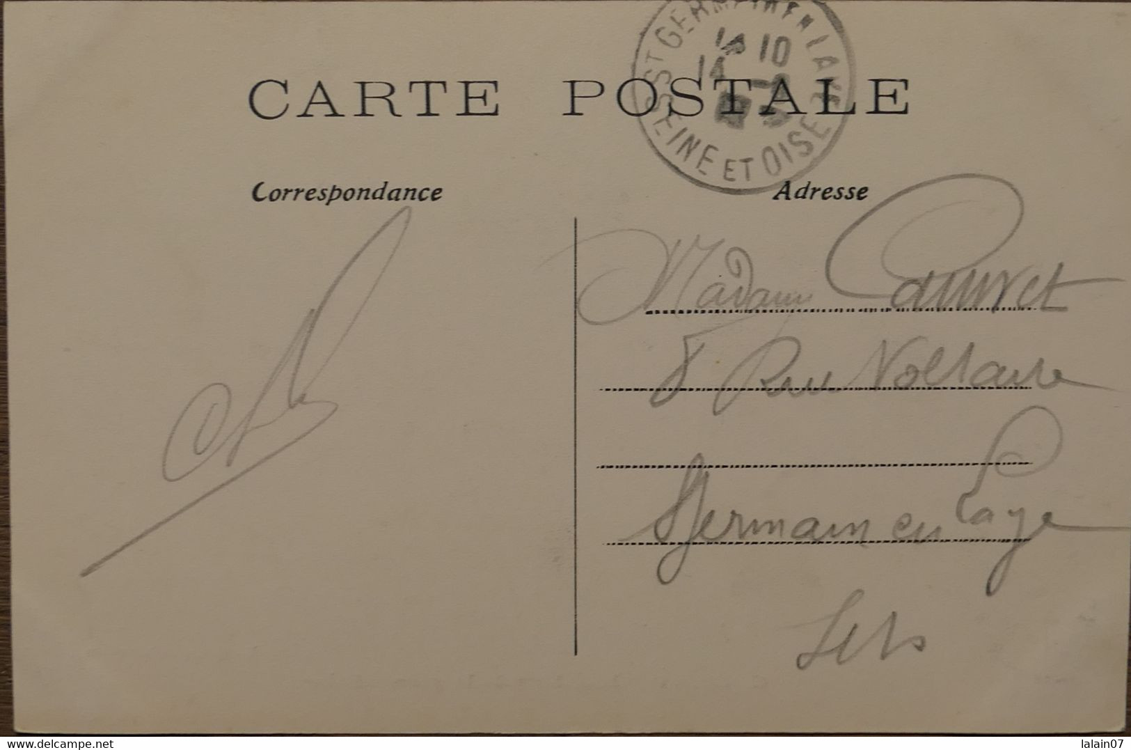 C. P. A. : 78 : CROISSY : Intérieur De La Grenouillère, Timbre En 1912 - Croissy-sur-Seine