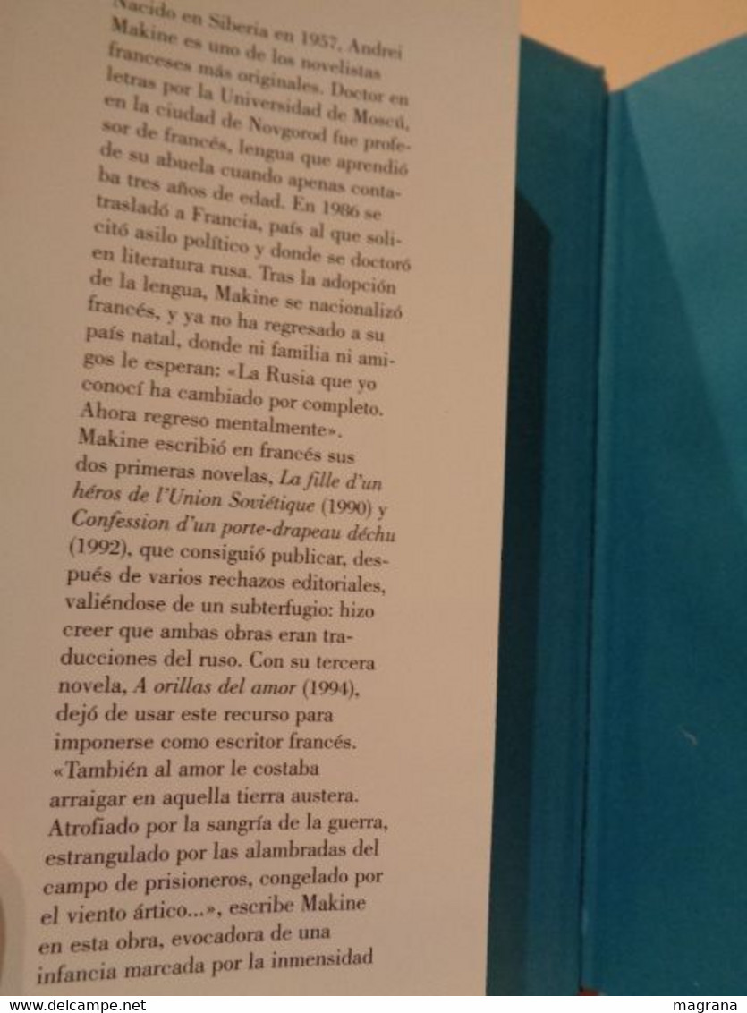 A Orillas Del Amor. Andrei Makine. Galaxia Gutenberg. Círculo De Lectores. 2001. 255 Páginas. - Classical