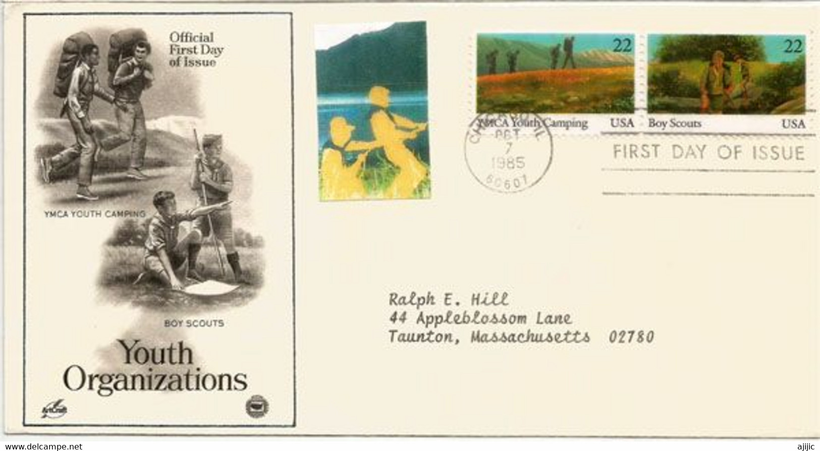 USA. YMCA YOUTH CAMPING & BOY SCOUTS. FDC  1985 - 1981-1990