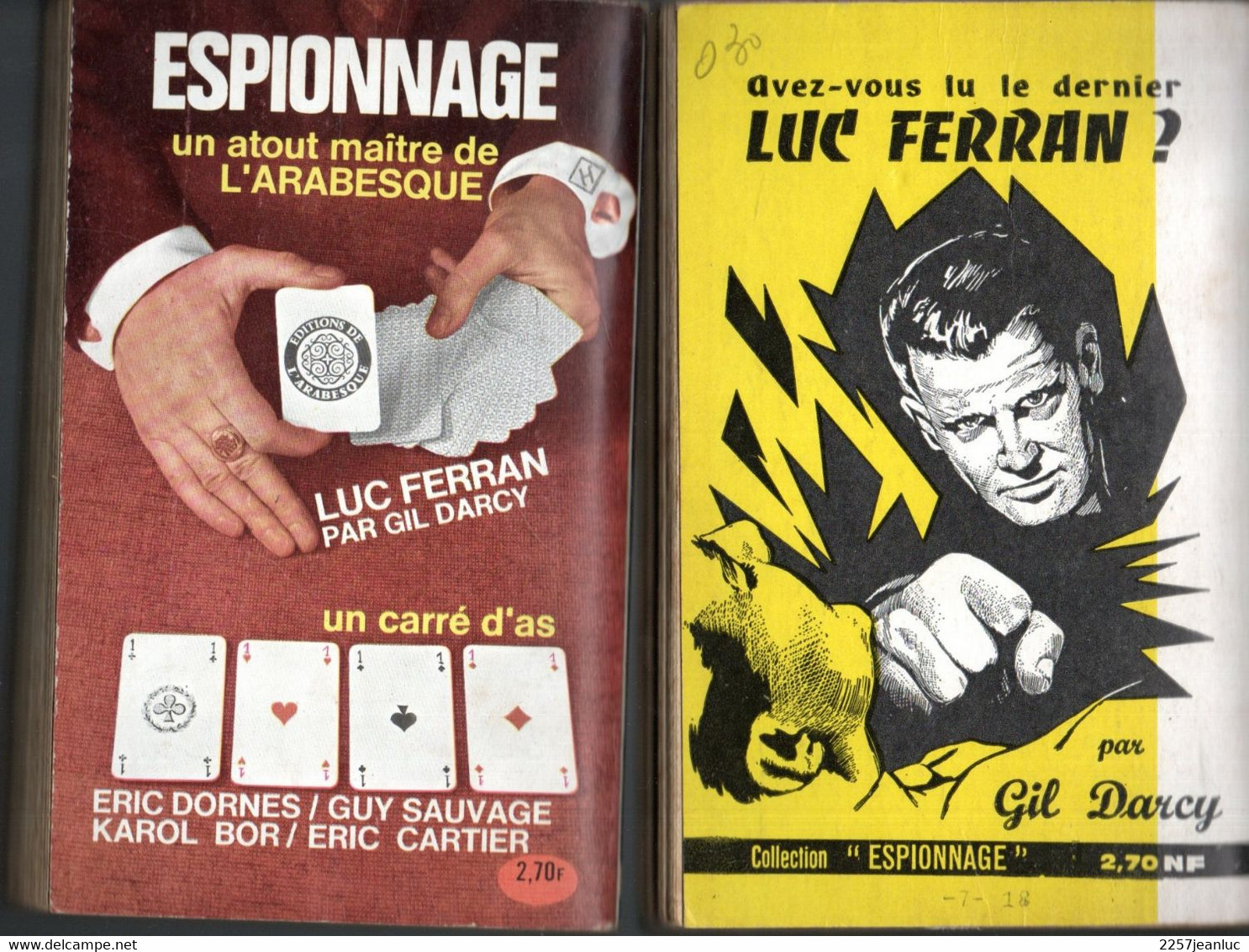 2 Romans Espionnage N: 238 & 292 De 1962 Et 1963* Editions De L'Arabesque La Panthère Chasse à & Le Furet Connait La ... - Editions De L'Arabesque