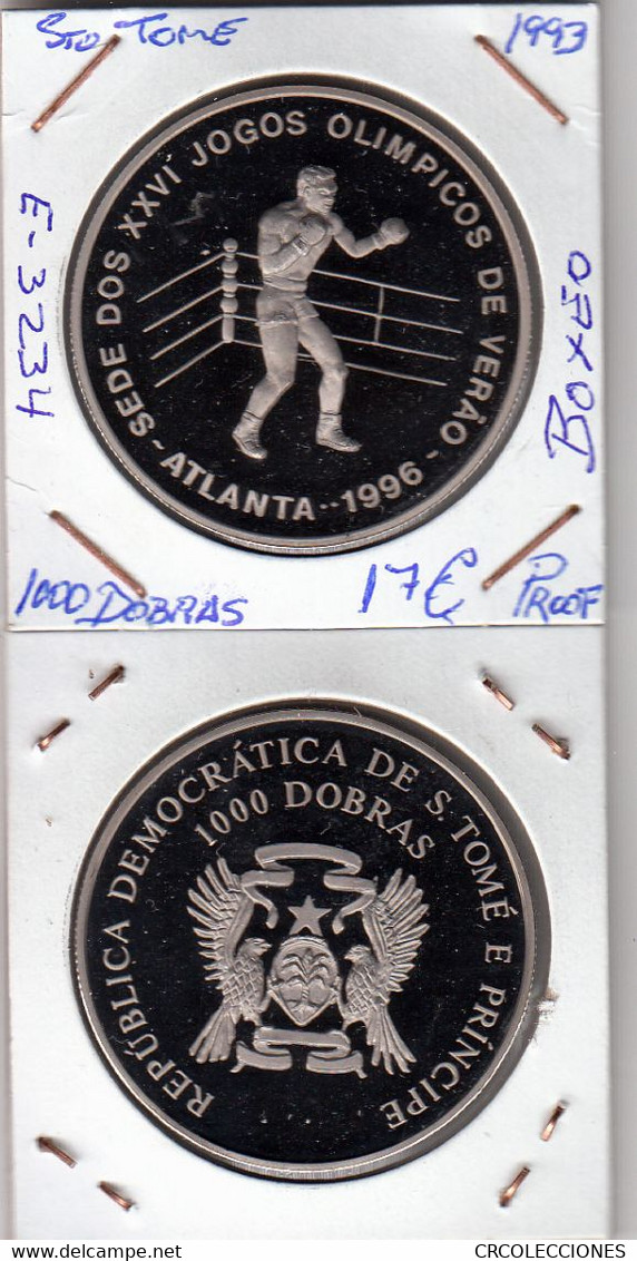 E3234 MONEDA SANTO TOME Y PRINCIPE 1000 DOBRAS 1993 PROOF 17 - Sao Tome And Principe