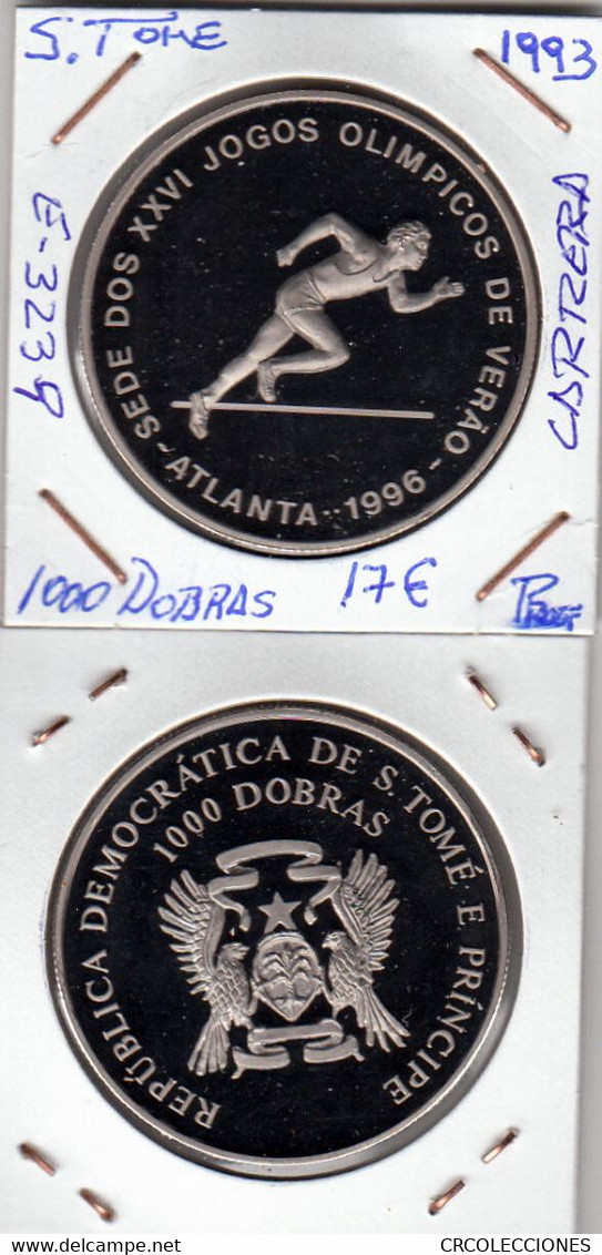 E3239 MONEDA SANTO TOME Y PRINCIPE 1000 DOBRAS 1993 PROOF 17 - Sao Tome En Principe