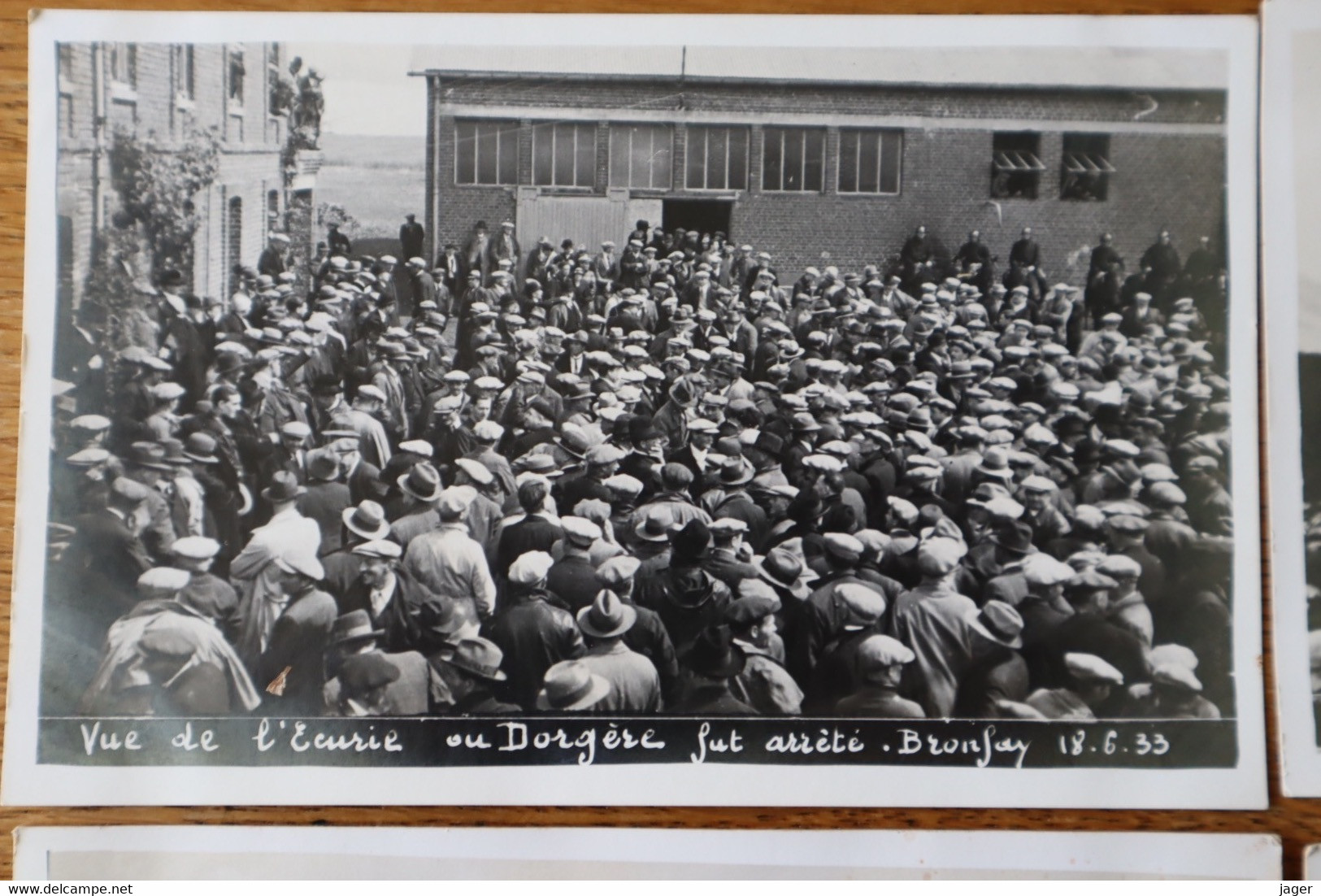 6 Cartes Photos BRONFAY Révolte En1933   SOMME - Bray Sur Somme