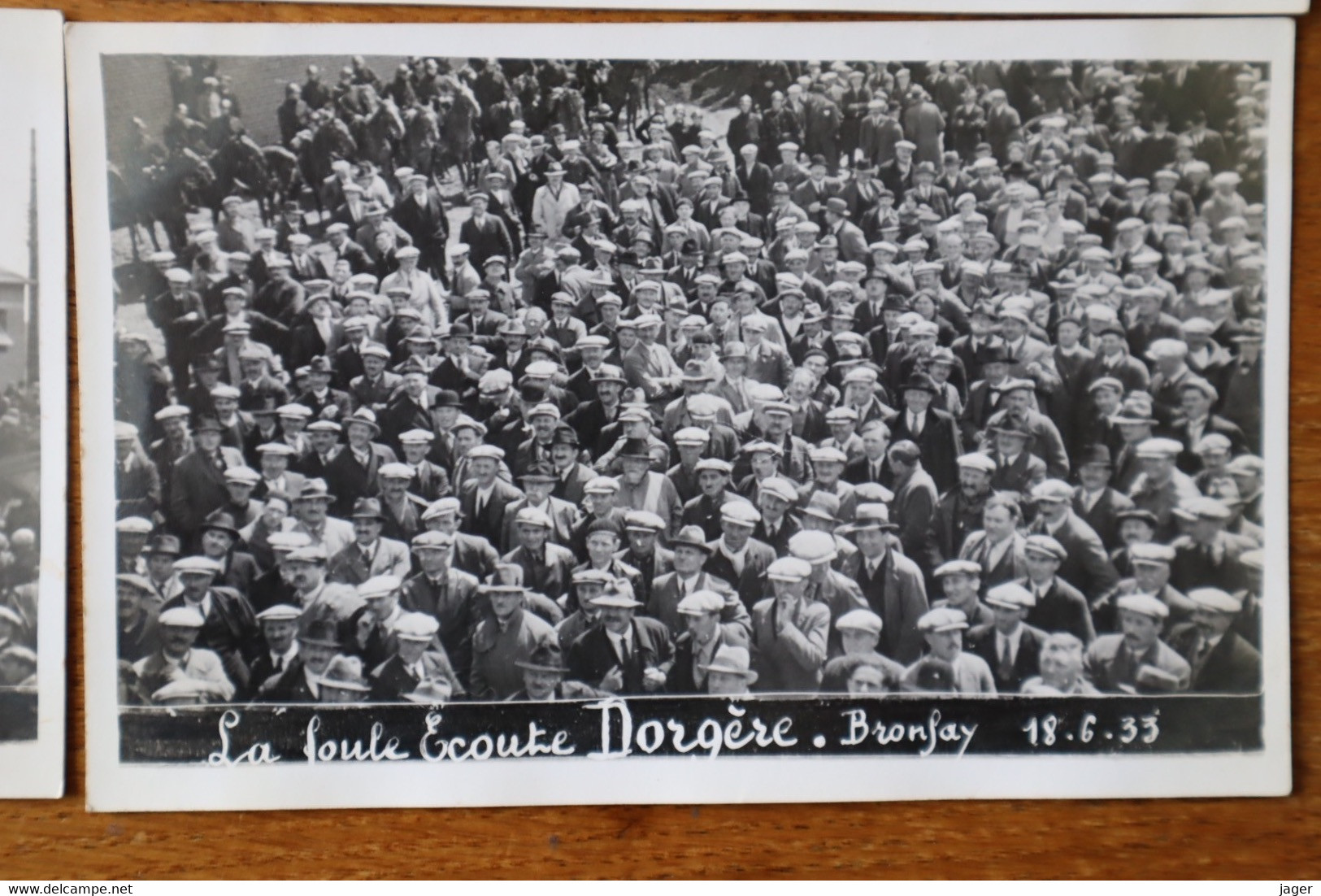 6 Cartes Photos BRONFAY Révolte En1933   SOMME - Bray Sur Somme