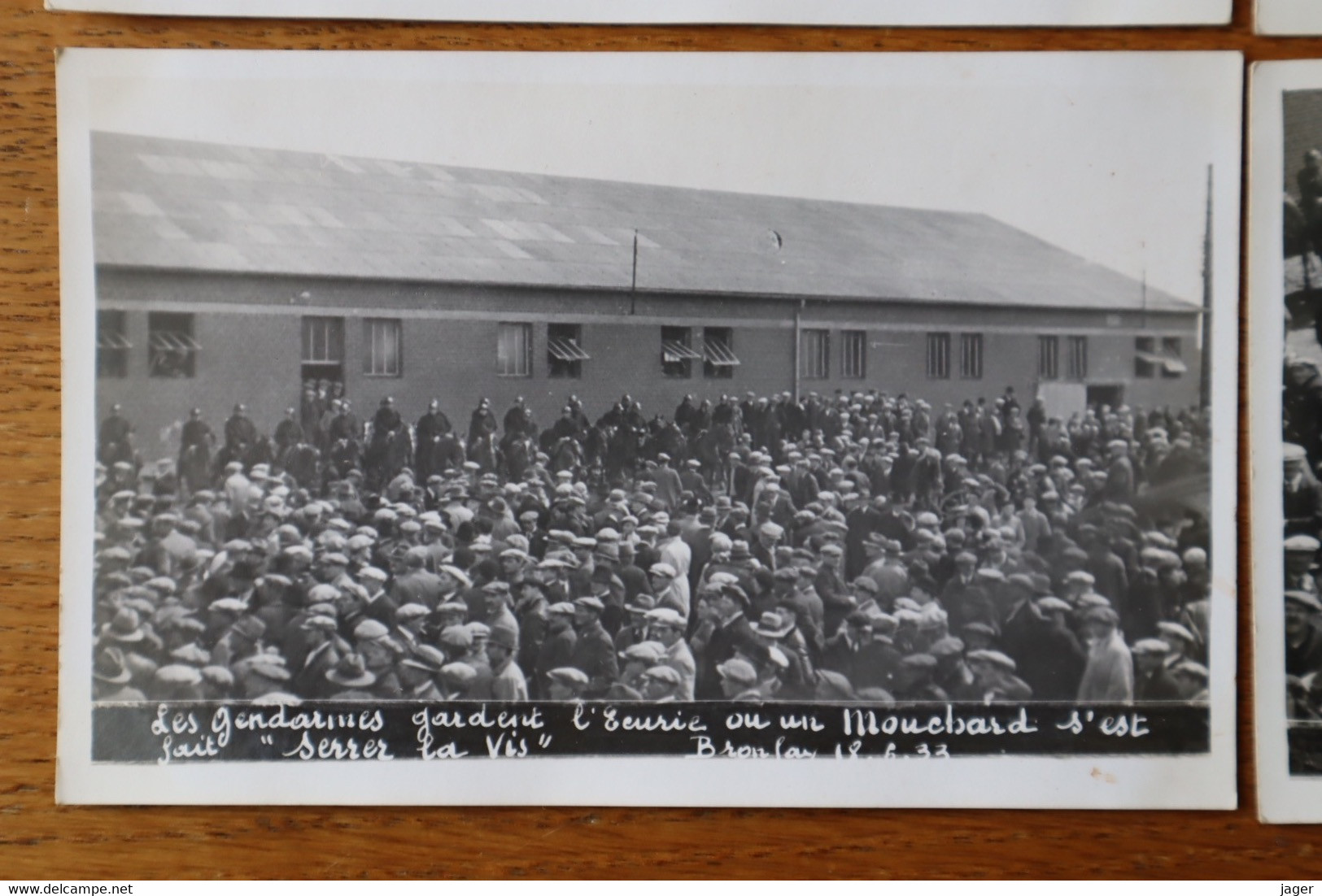 6 cartes photos BRONFAY révolte en1933   SOMME