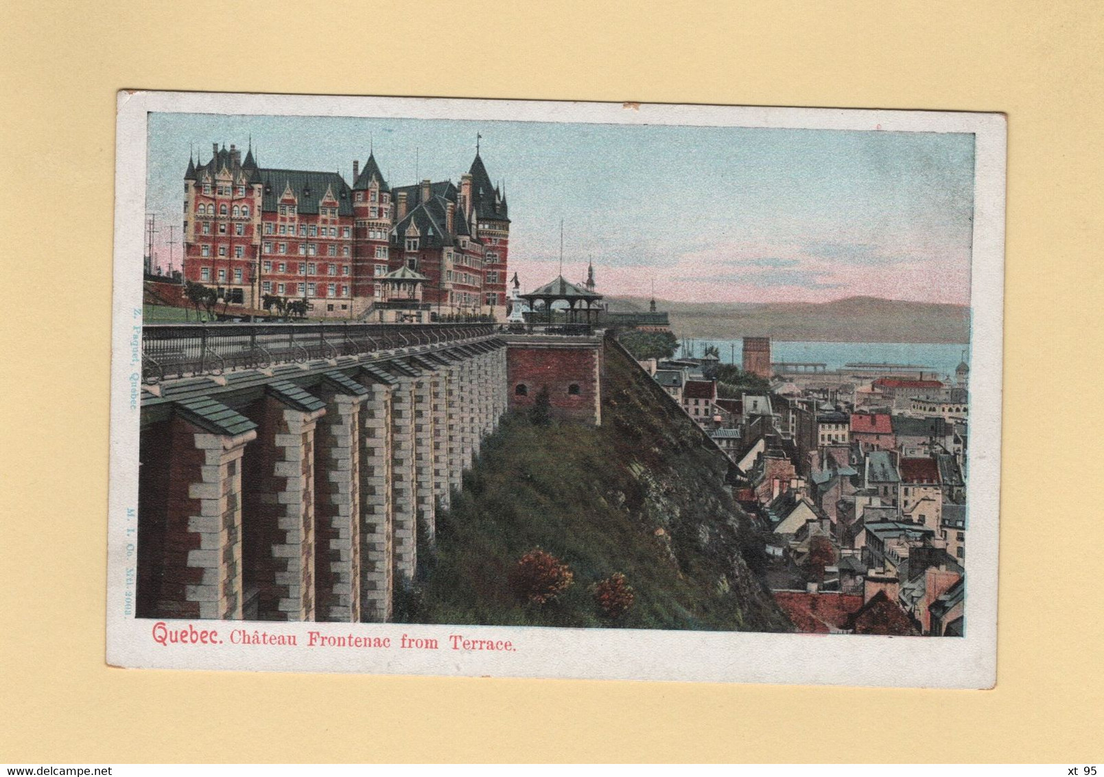 Quebec - Chateau Frontenac From Terrace - Andere & Zonder Classificatie