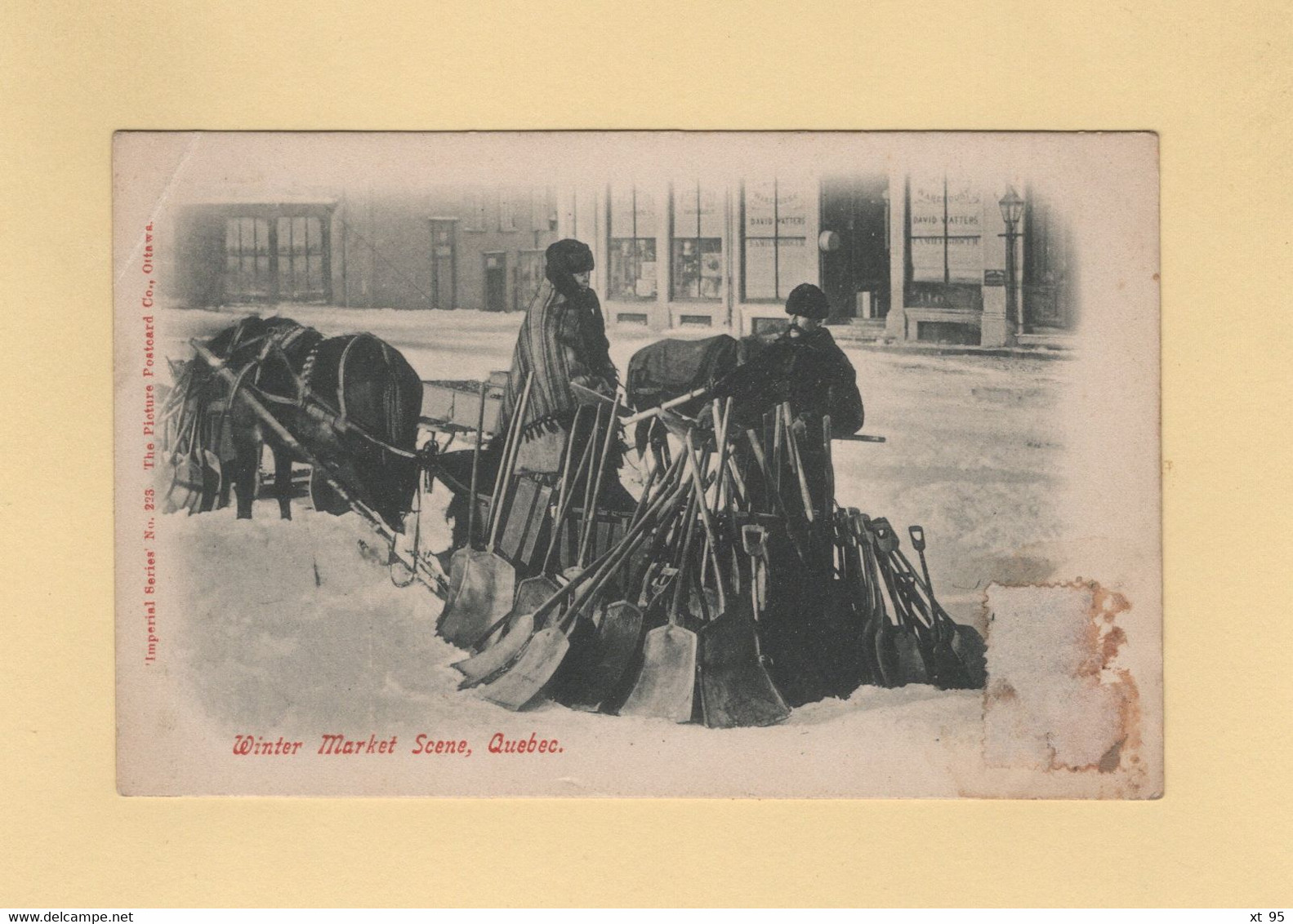 Quebec - Winter Market Scene - Sonstige & Ohne Zuordnung