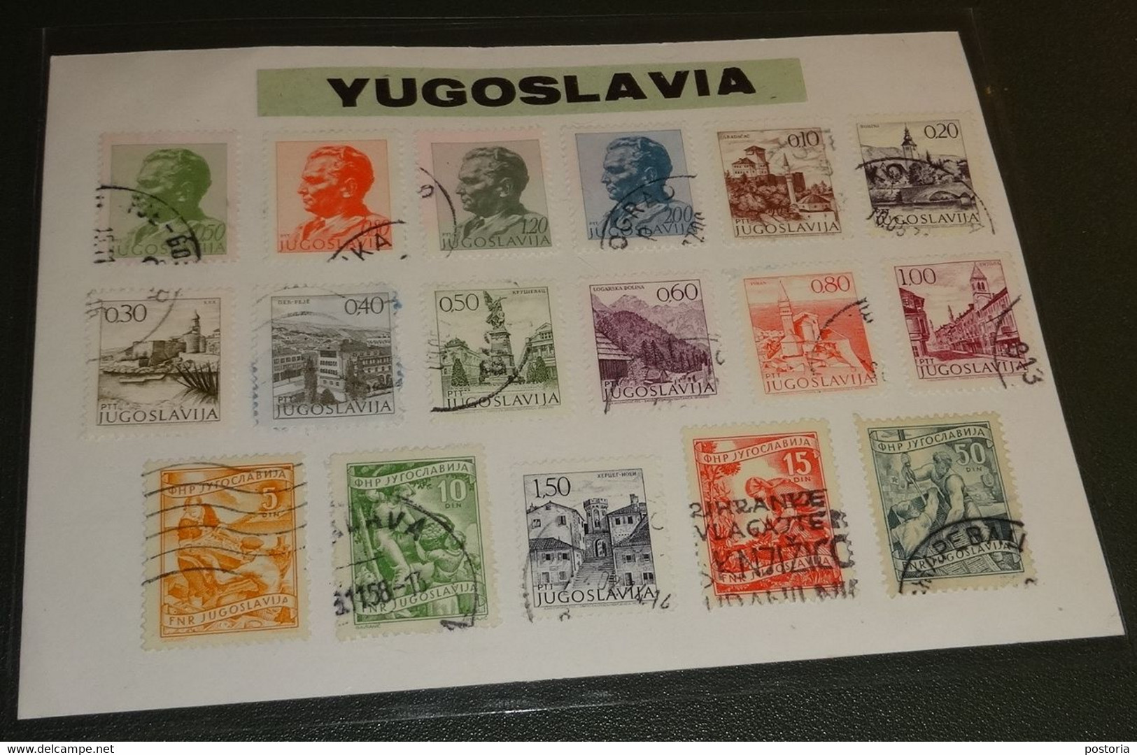 Joegoslavië - Yugoslavia - Gebruikt - Cancelled - Leftovers - Usati