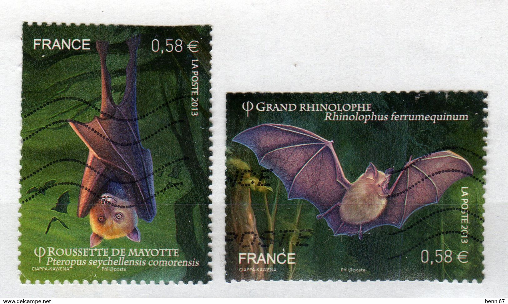 FRANCE 2013 Chauve-Souris Yv 4739/4740 Obl - Chauve-souris