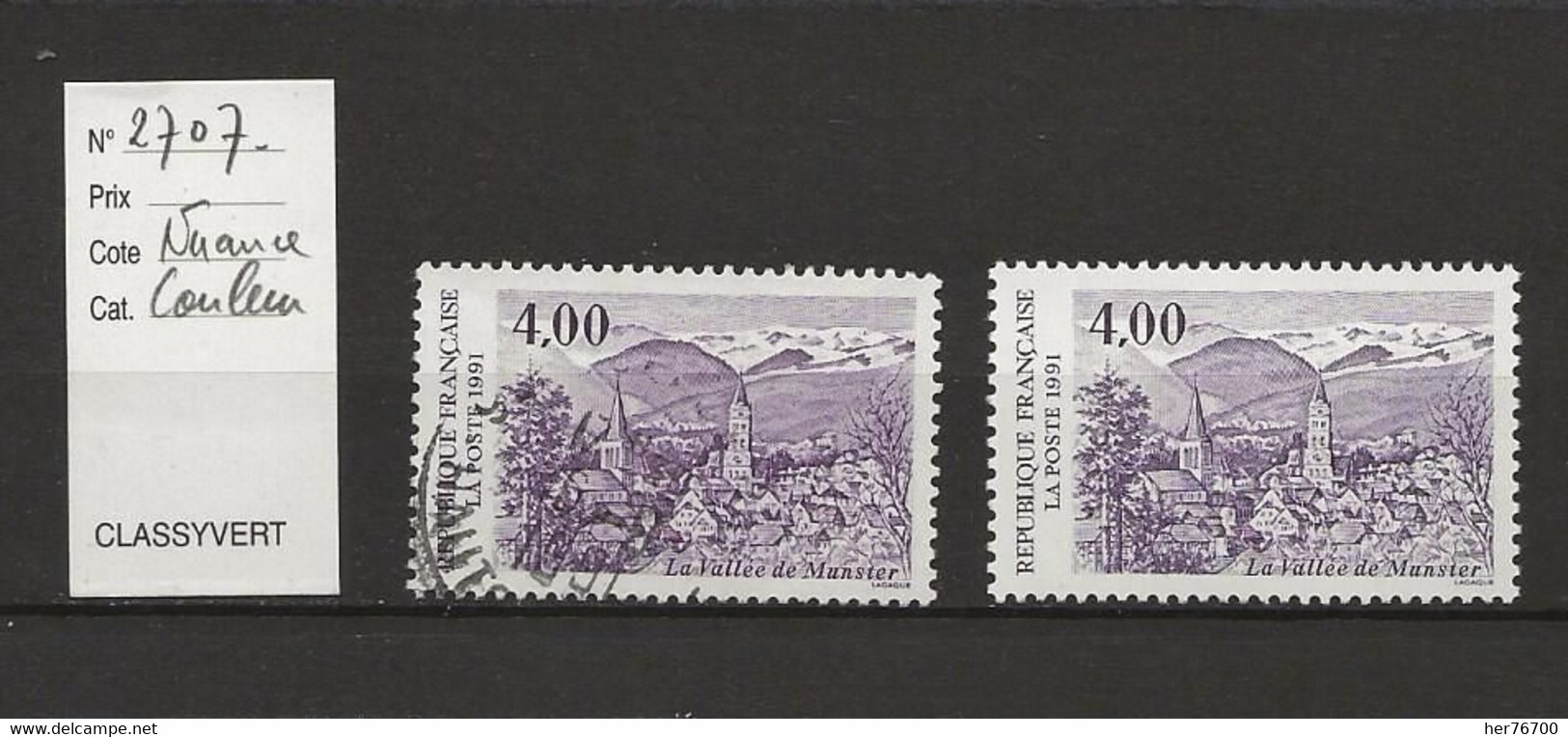 VARIETE FRANCAISE N° YVERT   2707 - Unused Stamps
