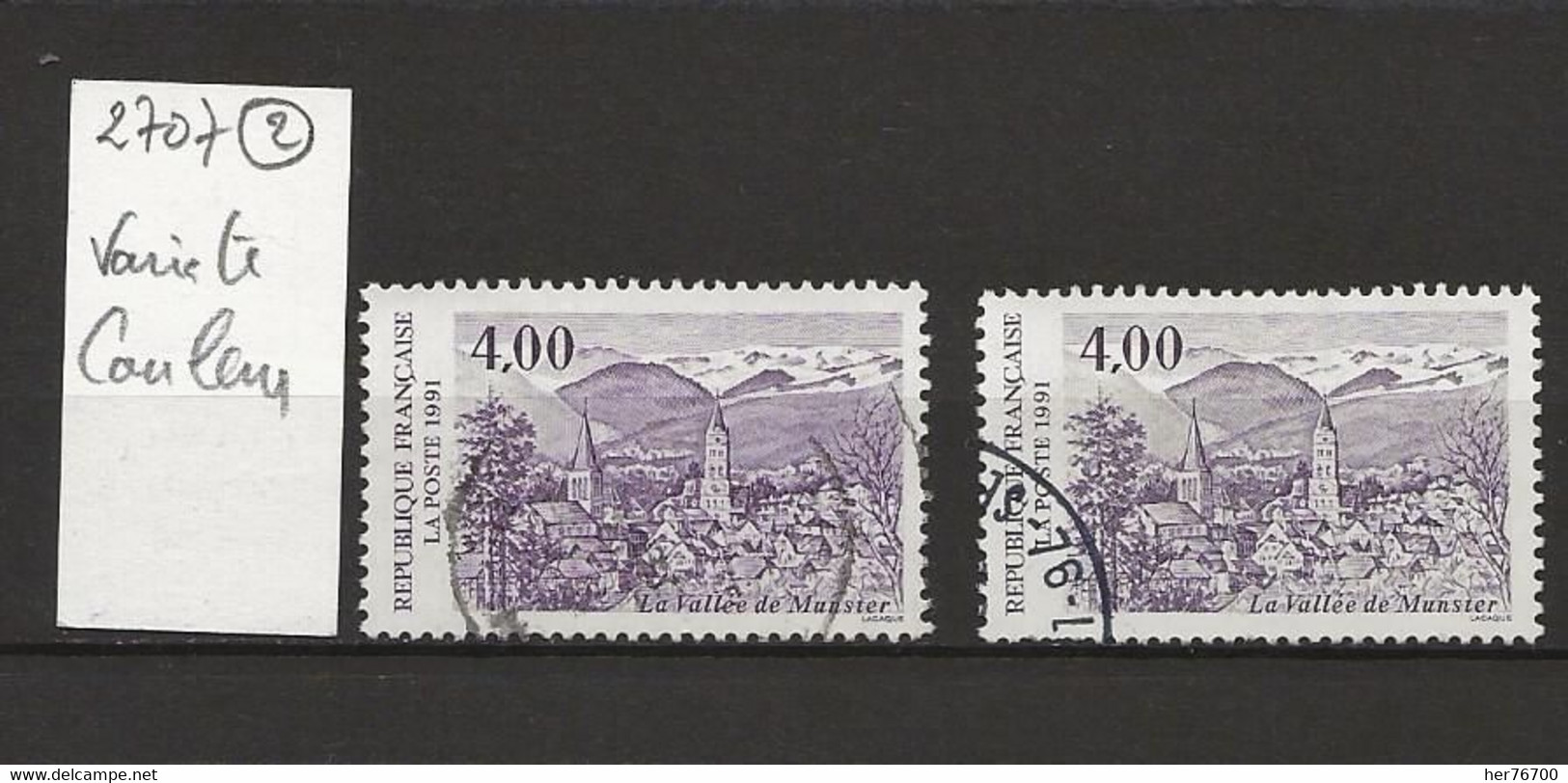 VARIETE FRANCAISE N° YVERT   2707 - Used Stamps