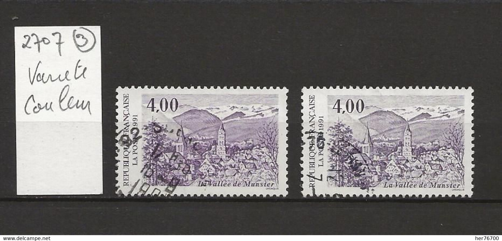 VARIETE FRANCAISE N° YVERT   2707 - Used Stamps