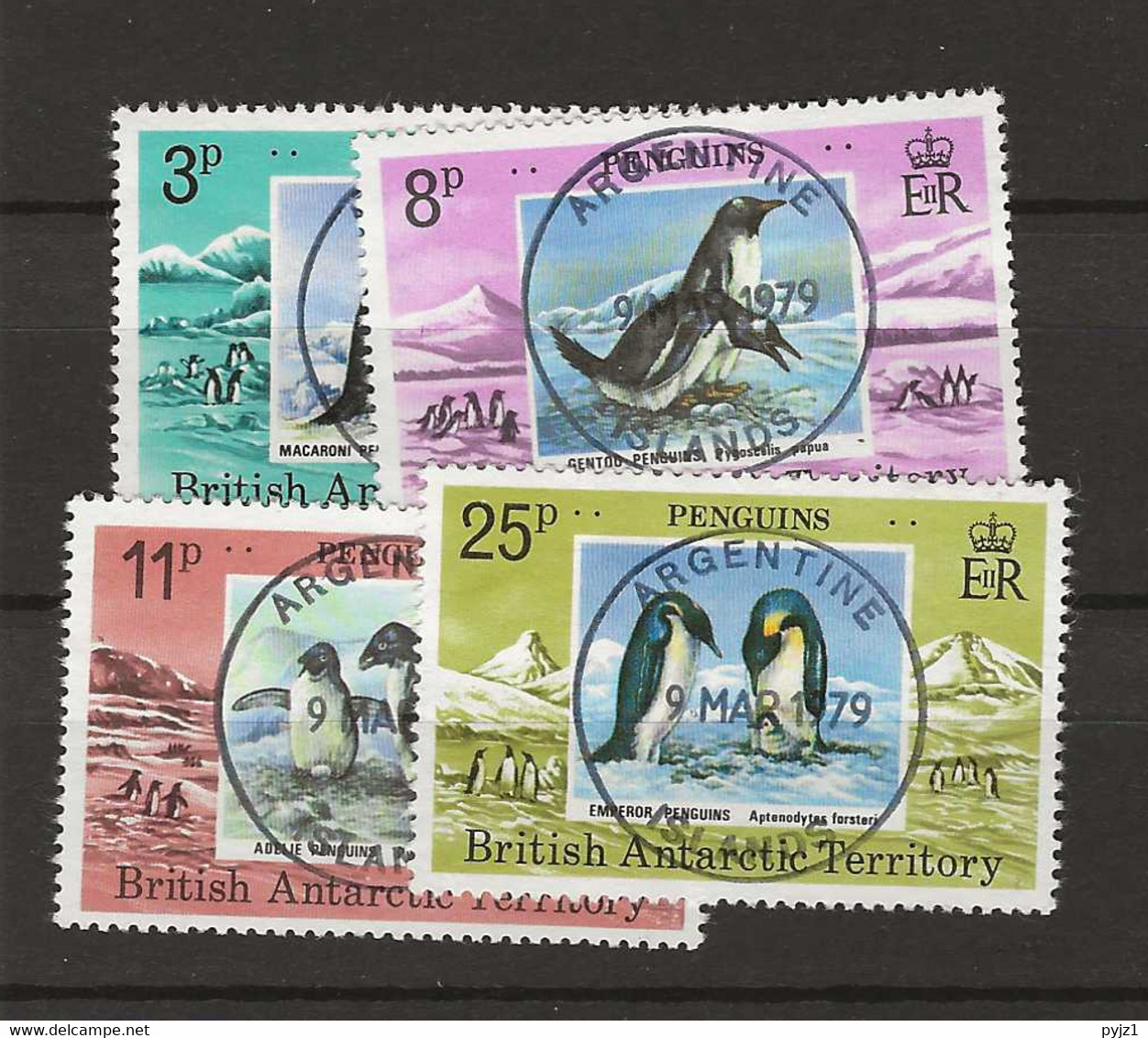 1979 USED  British Antactic Territory, Mi 74-77 - Oblitérés